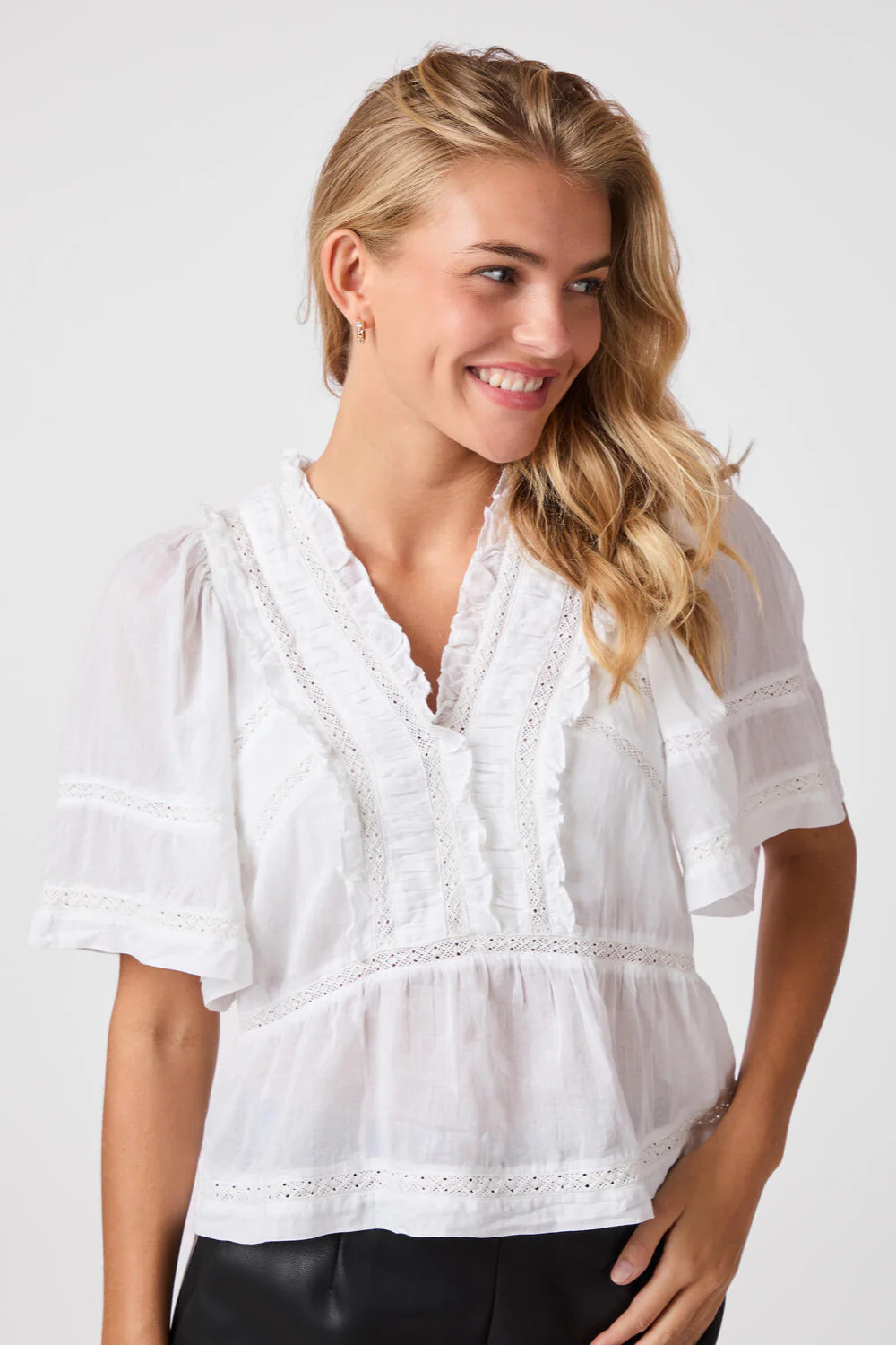 Evienne S Voile top - hvid