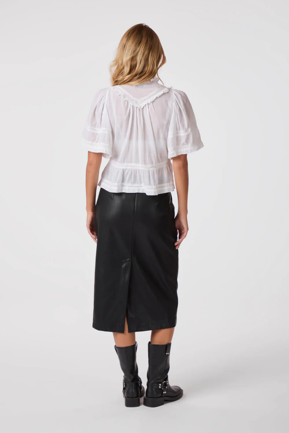 Evienne S Voile top - hvid - Image 5