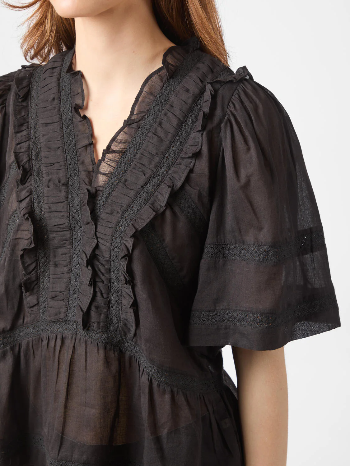 Evienne S Voile top - sort - Image 4