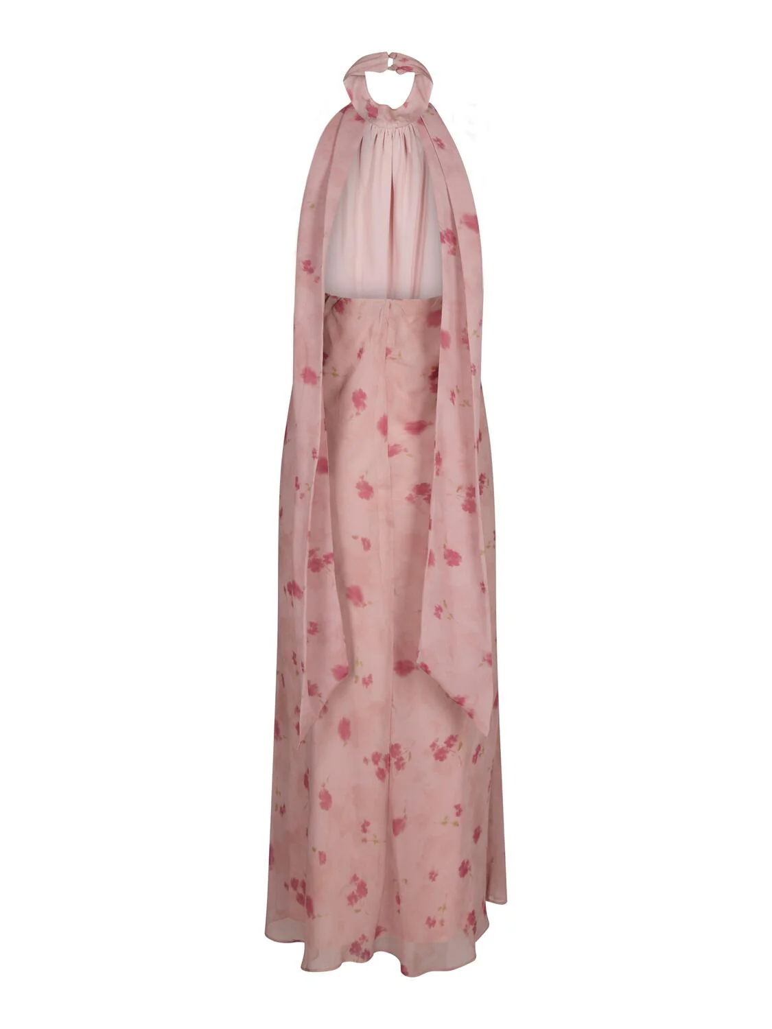 Fiona Blurred Flower Halter Neck kjole - lyserød - Image 4