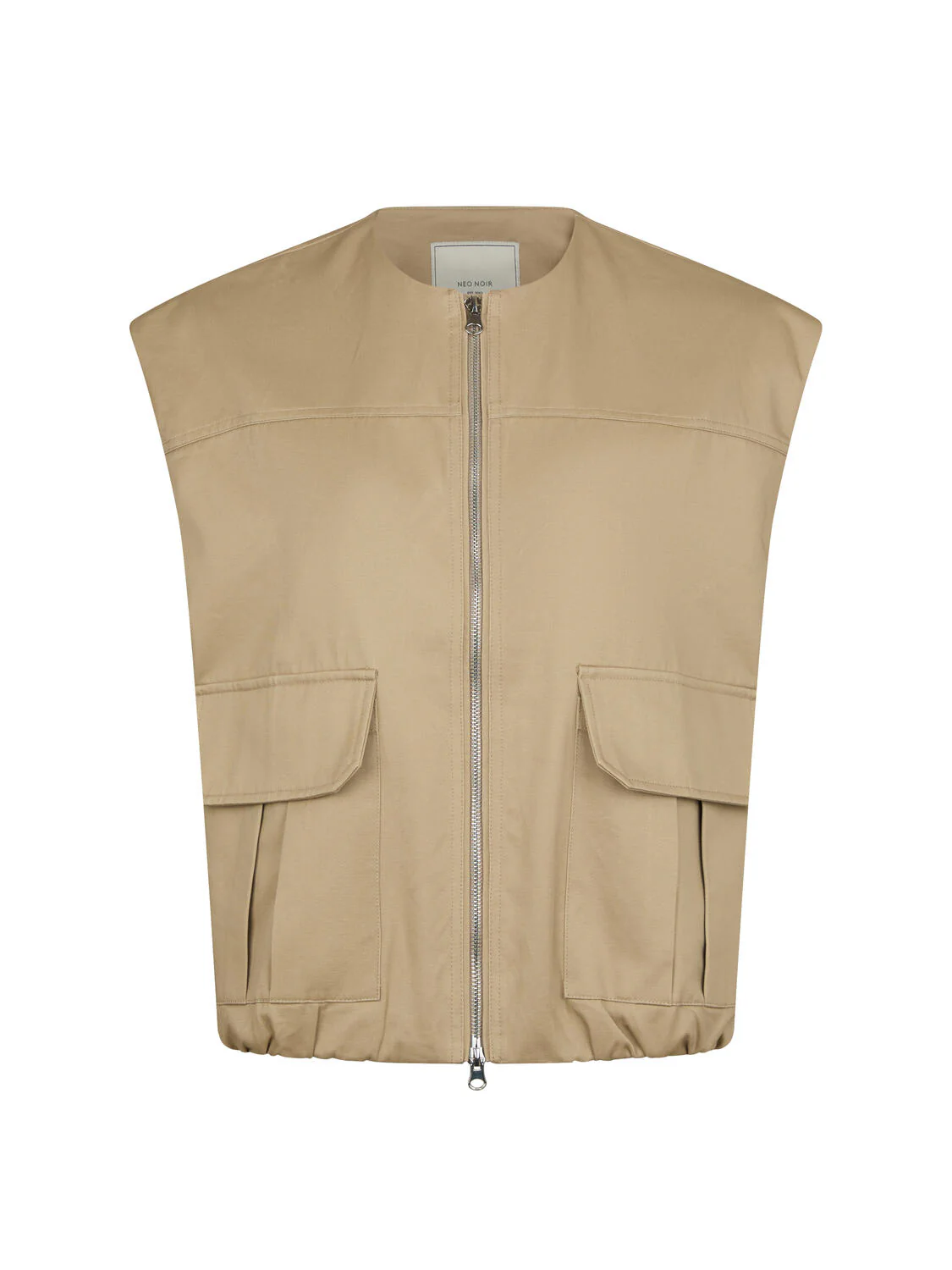 Flo Balloon Twill vest - Taupe - Image 2