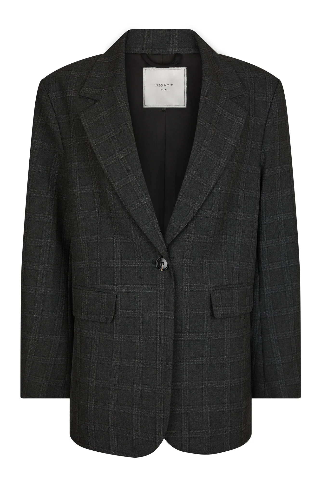 Gaby Check blazer - Antracit - Image 2