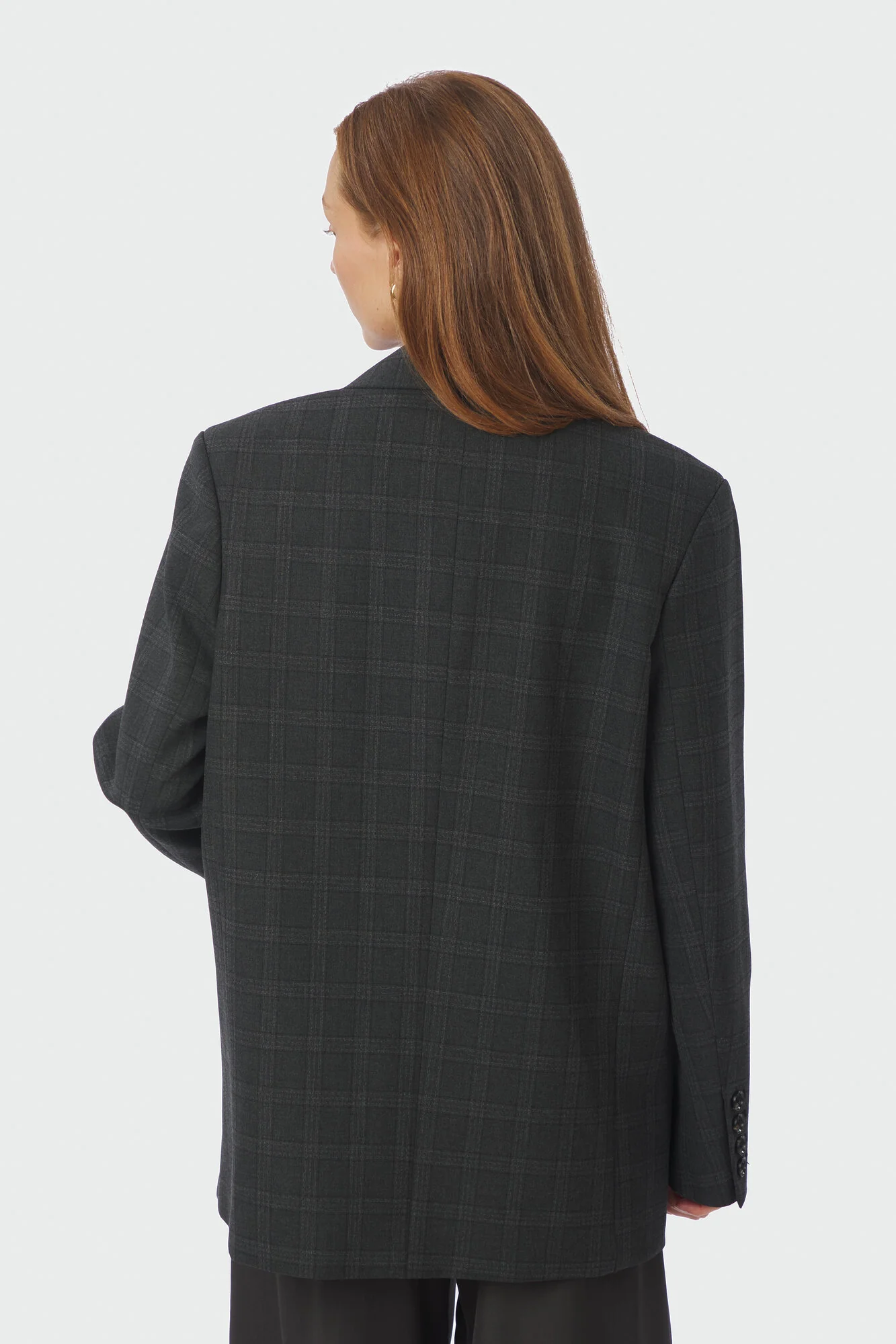Gaby Check blazer - Antracit - Image 3