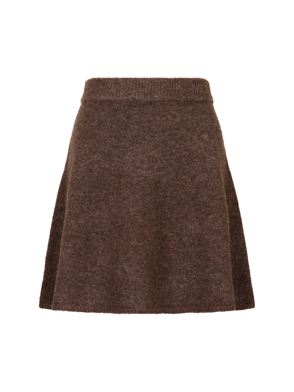 Gisa strikket nederdel - Brown Melange - Image 5