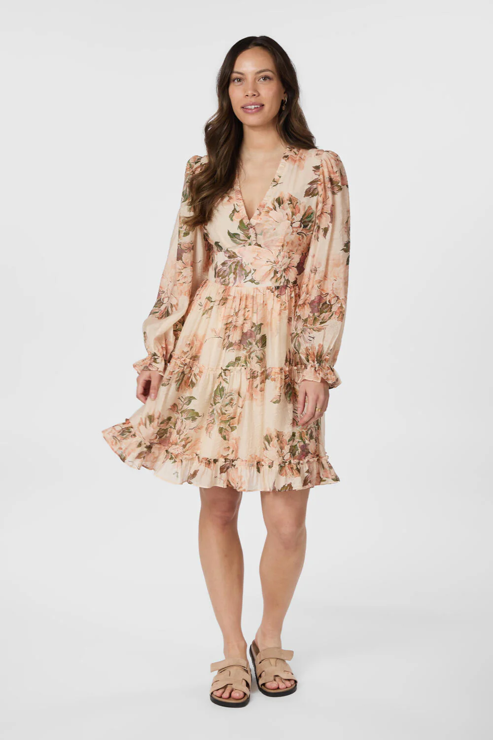 Miller Mega Floral kjole - Peach Blossom