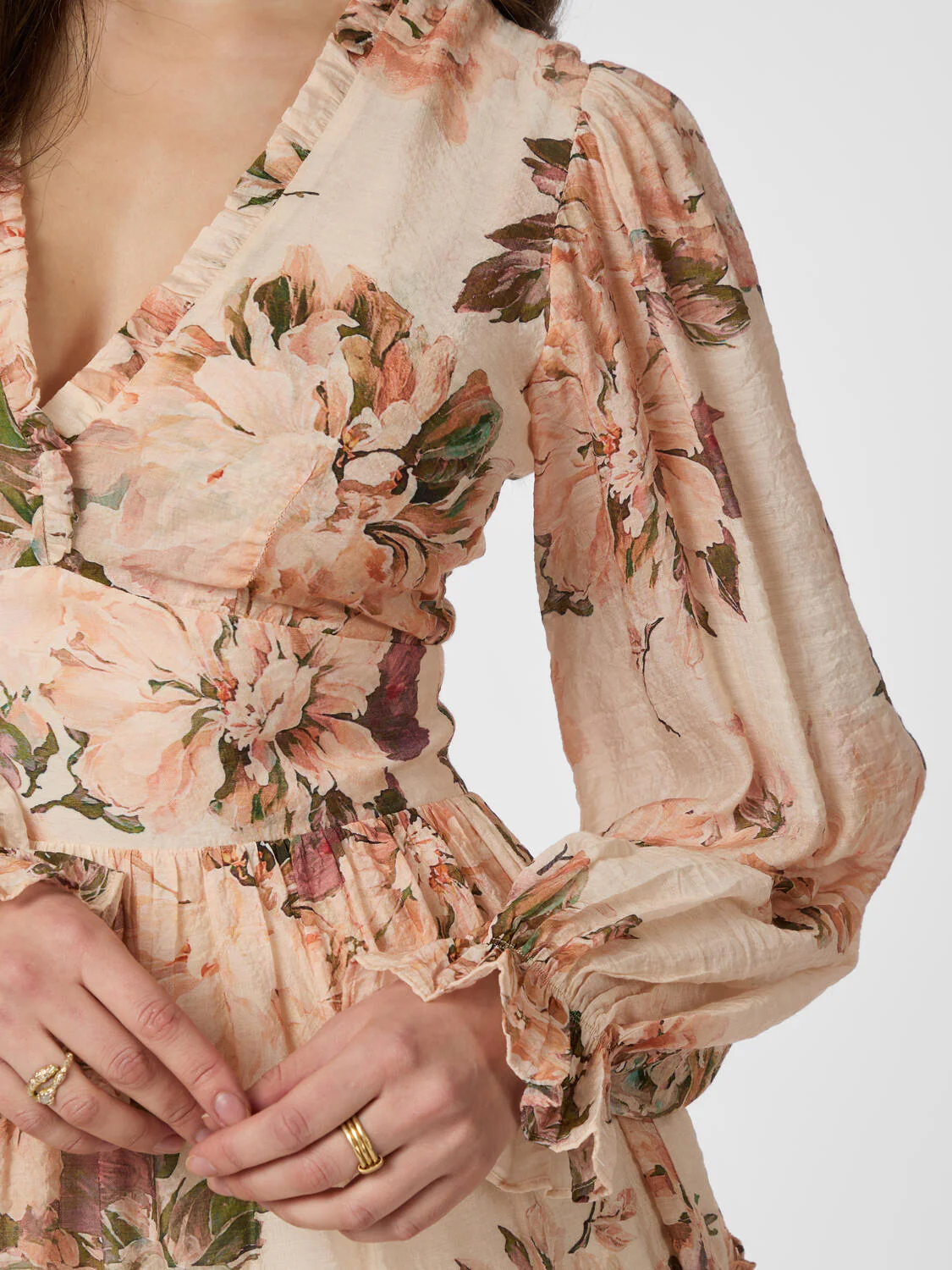 Miller Mega Floral kjole - Peach Blossom - Image 3