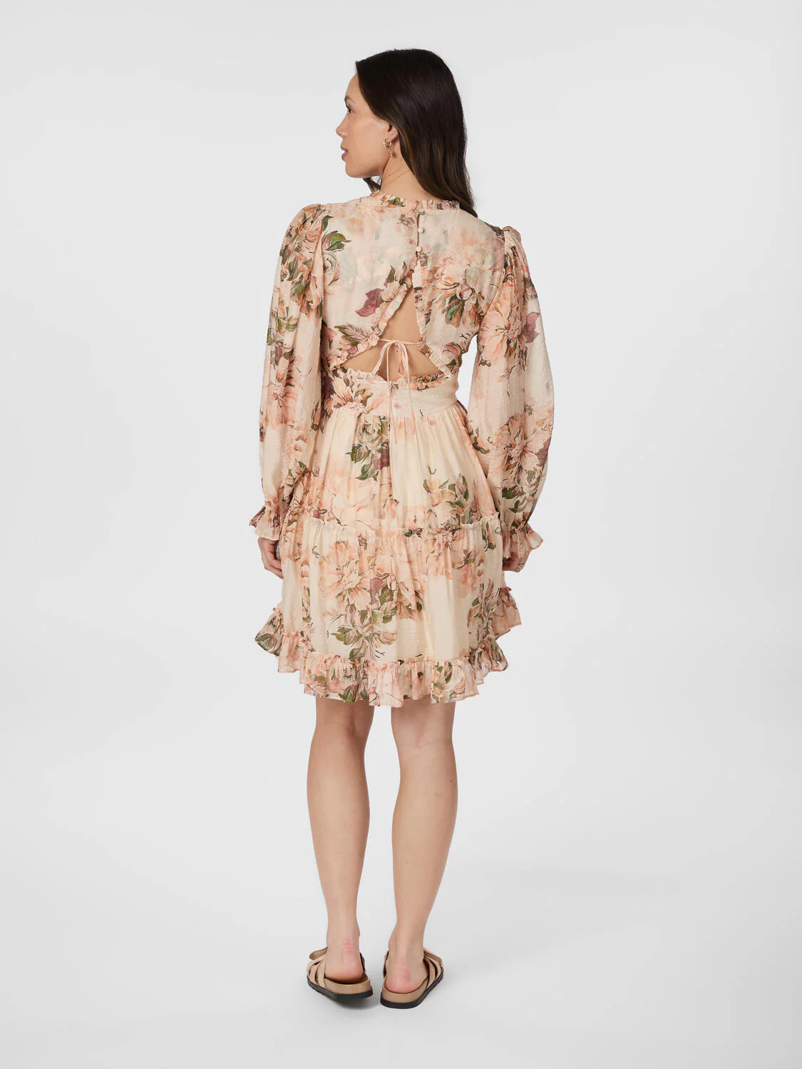 Miller Mega Floral kjole - Peach Blossom - Image 4