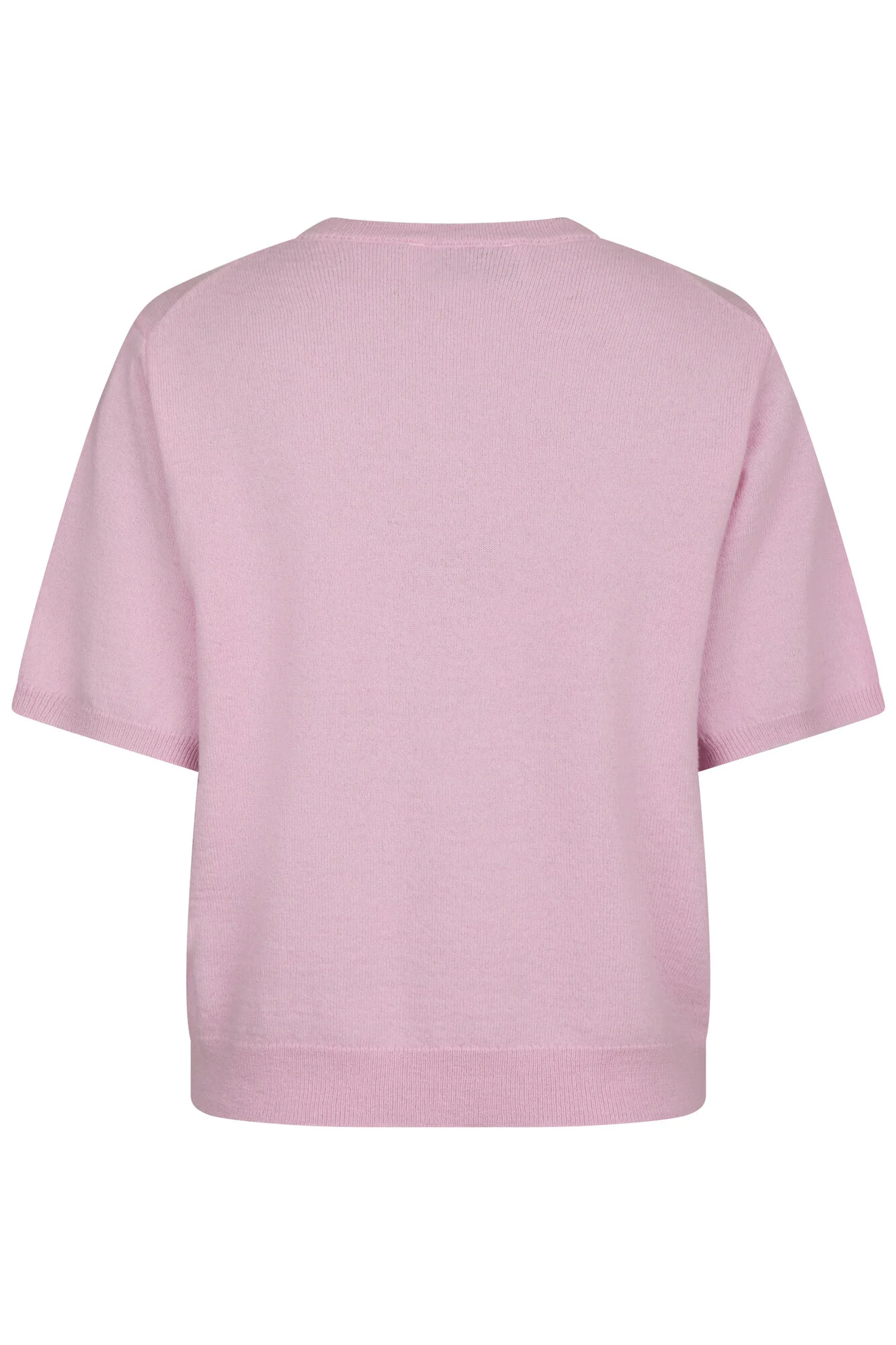 Missy kortærmet uldstriktrøje - Light Pink - Image 6