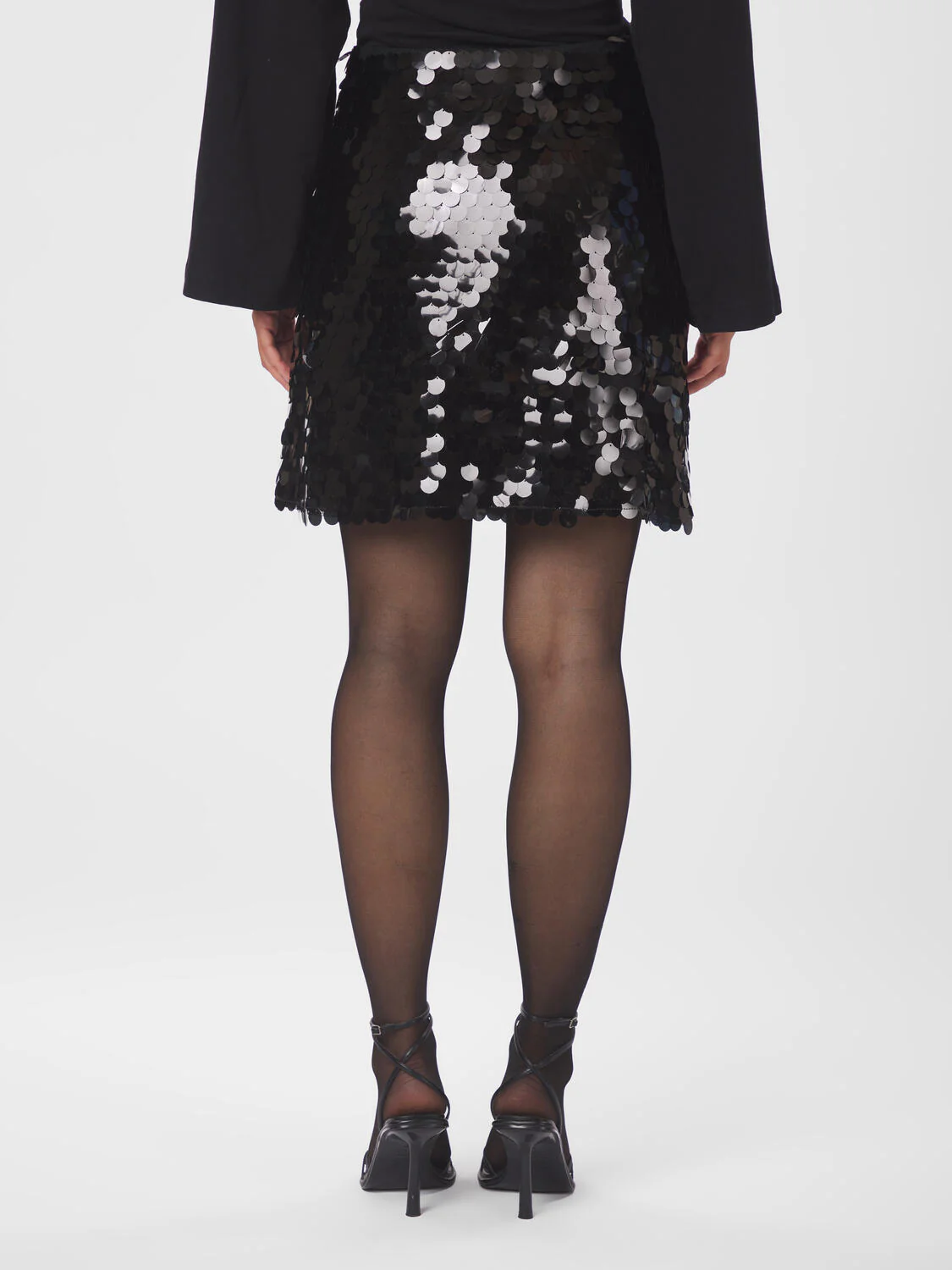 Miva Big Sequins nederdel - sort - Image 4