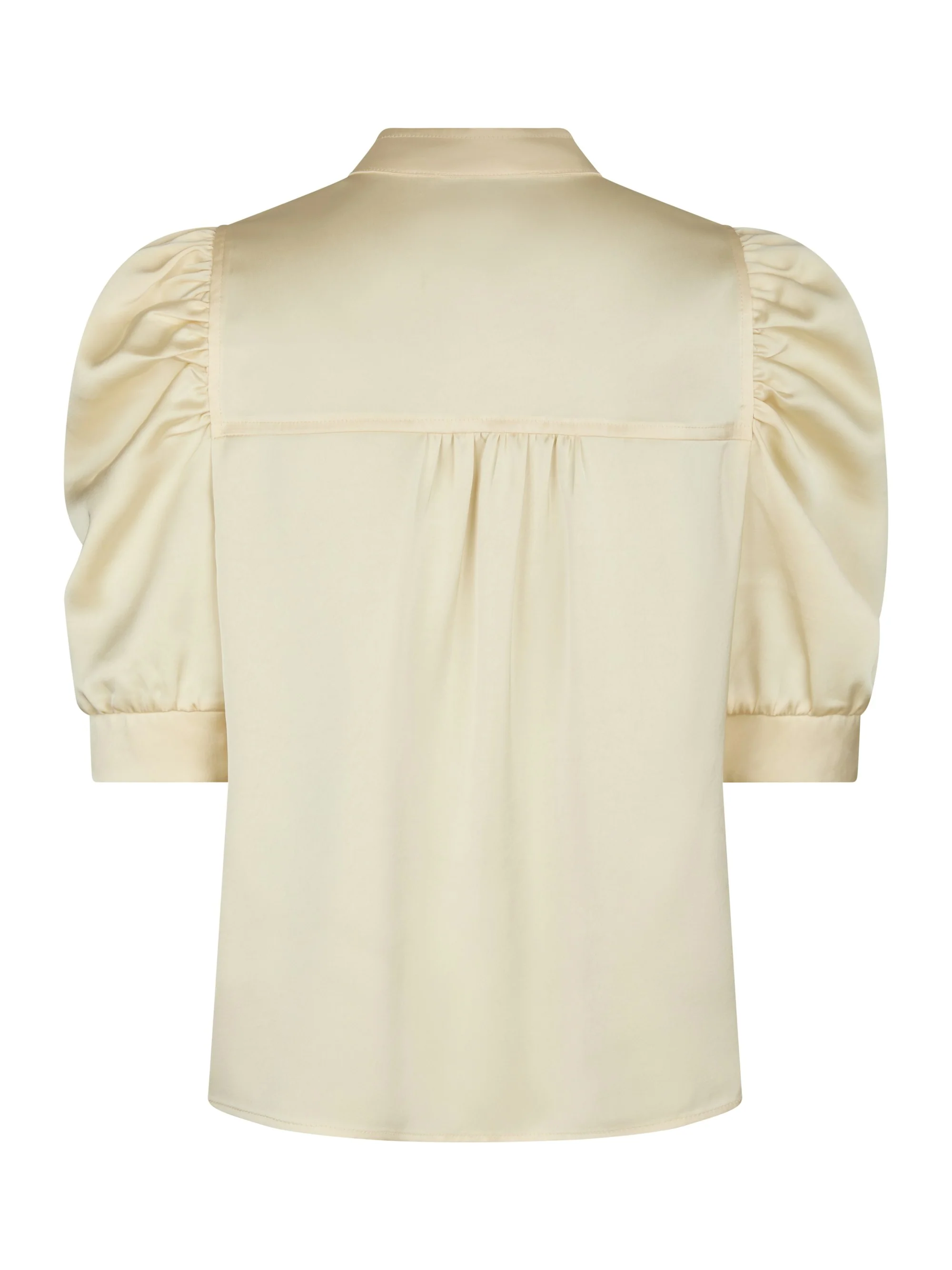 Roella Heavy Sateen bluse - lysegul - Image 4