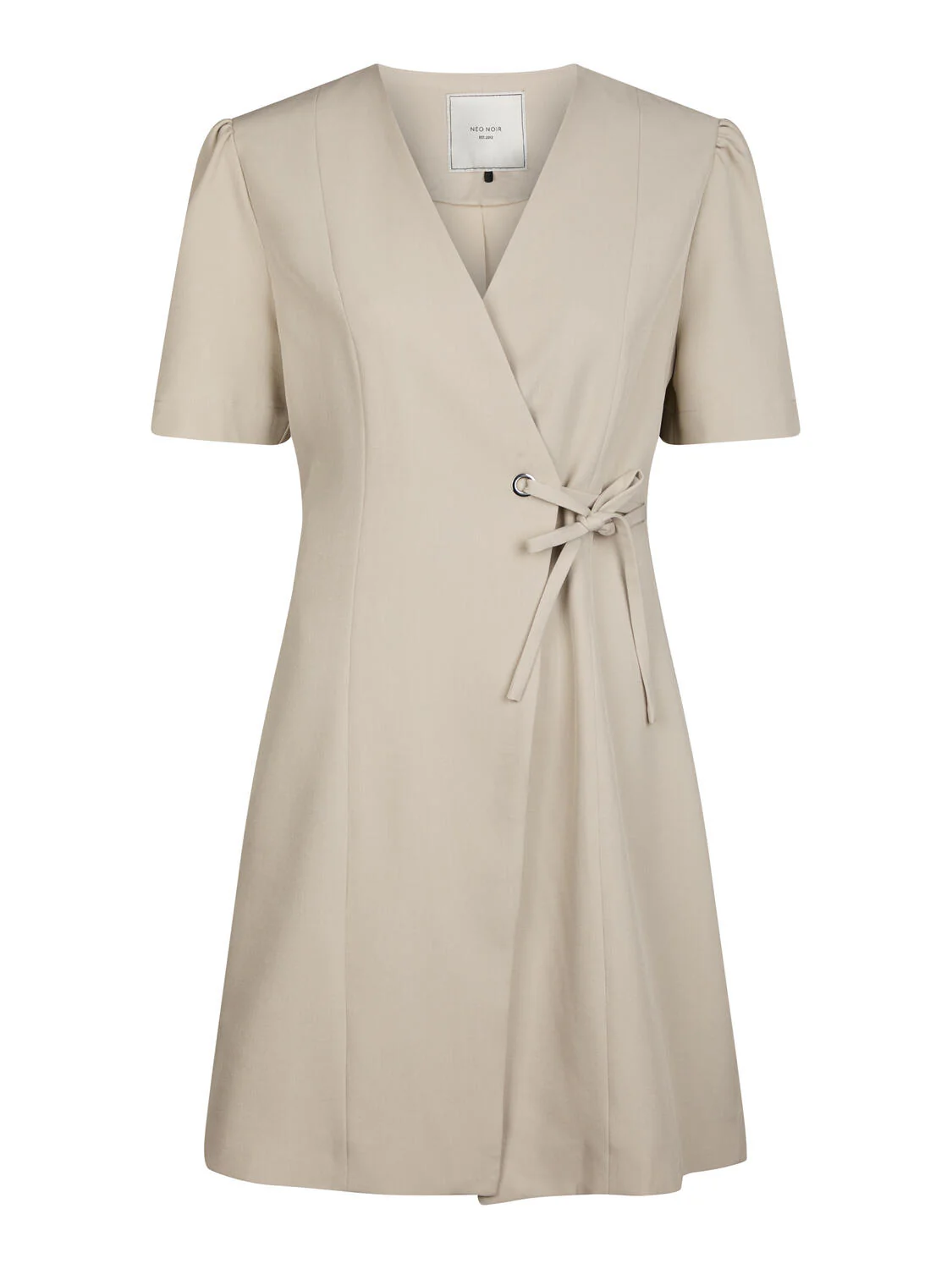 Sendita Eyelet kjole - Sand - Image 2