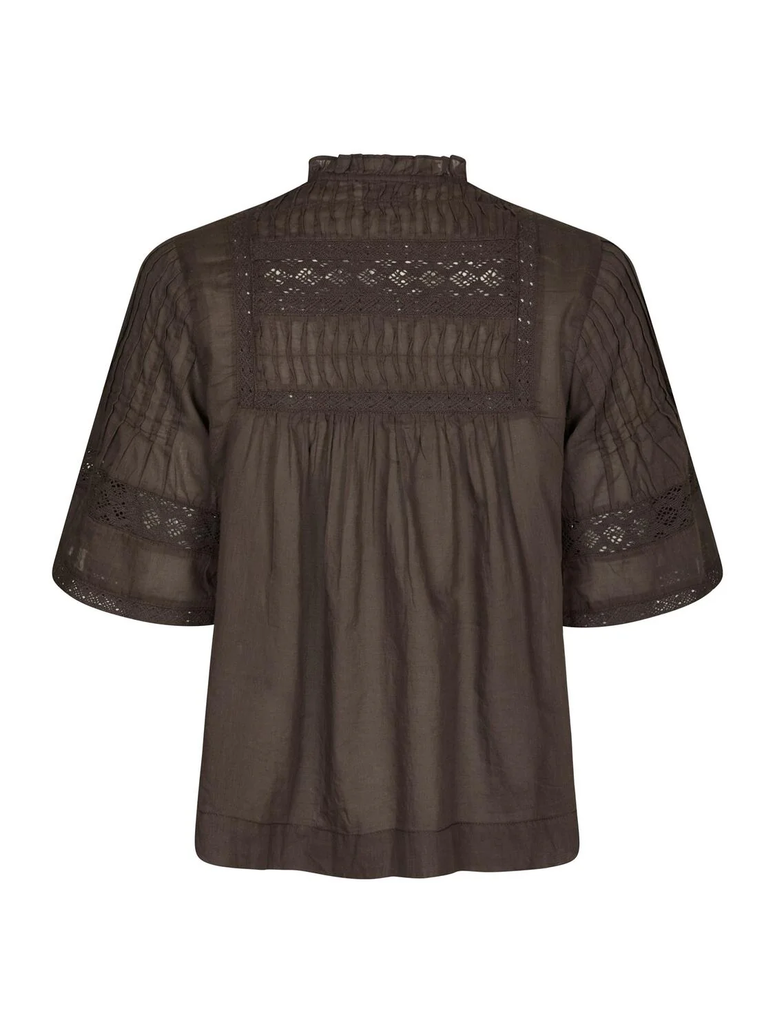 Siama S Voile top - mørkebrun - Image 4