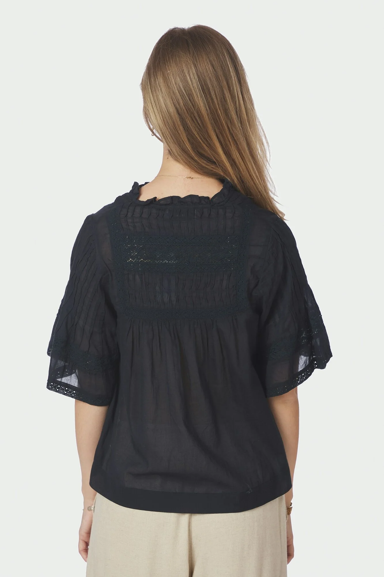 Siama S Voile top - Navy - Image 3