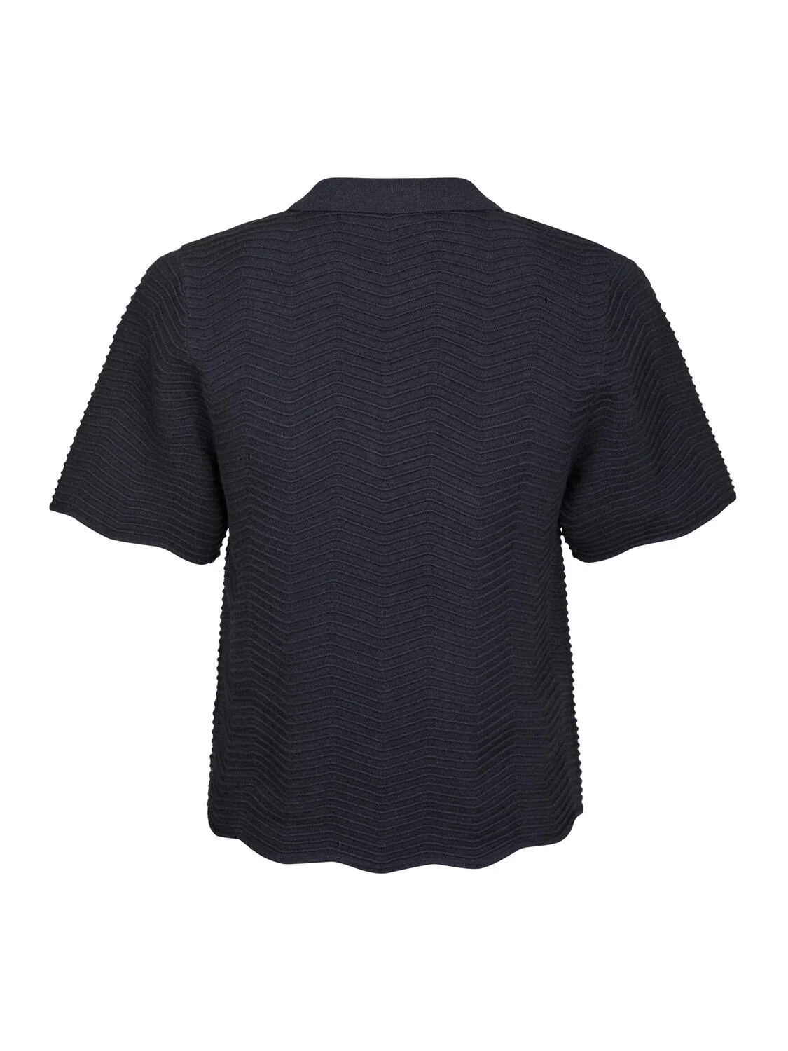 Soko Wave Knit polo t-shirt - Midnight Blue - Image 4