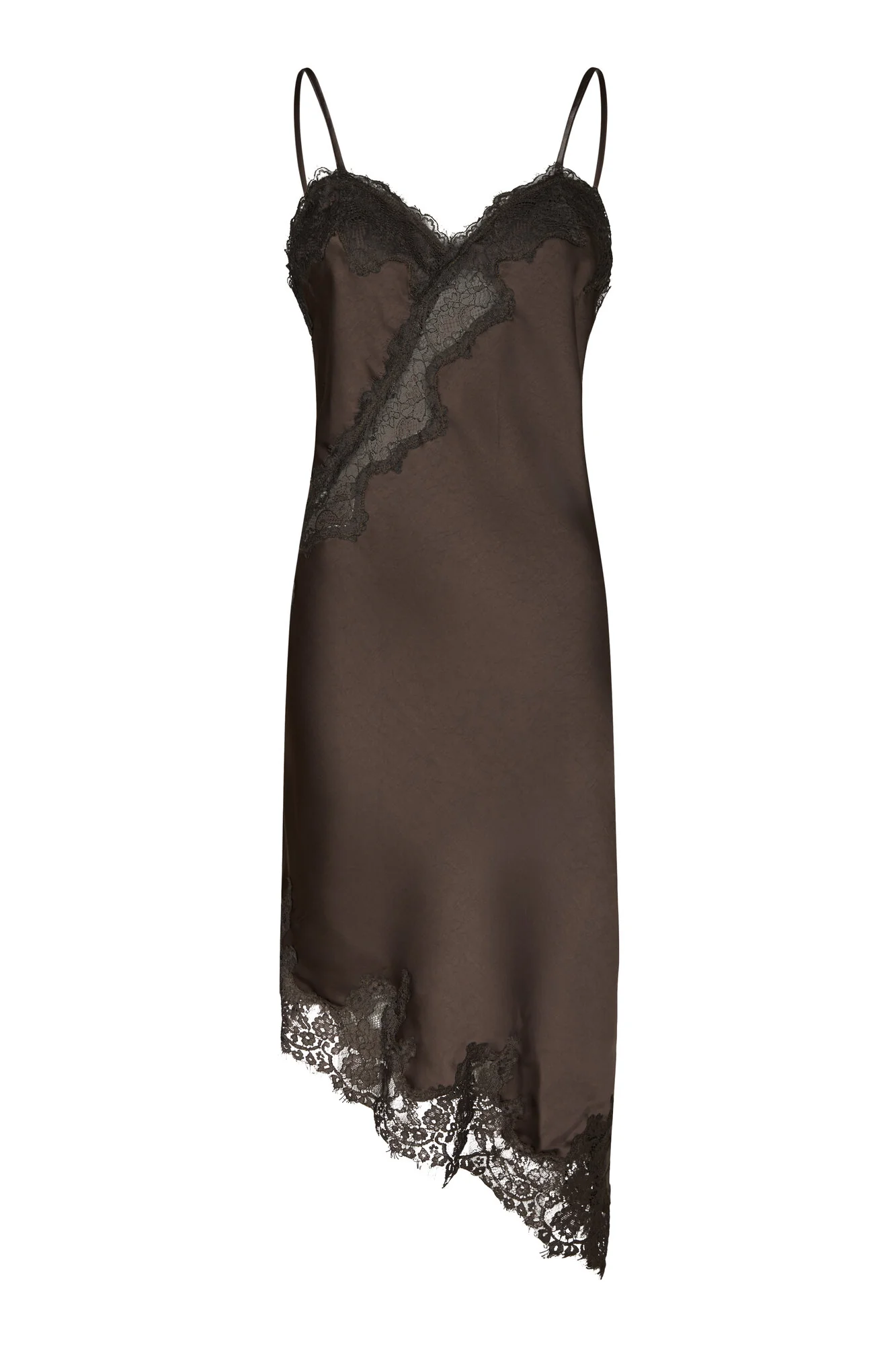 Sorelle Lace kjole - mørkebrun - Image 2