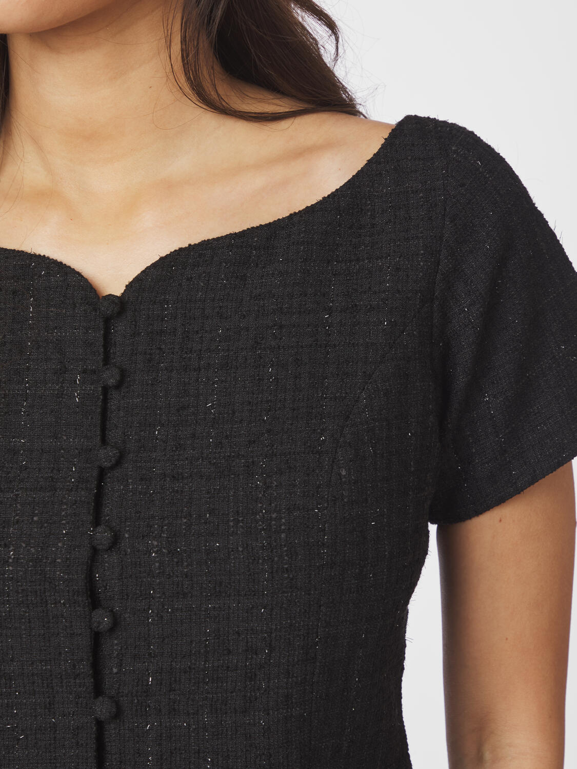 Tango Boucle top - sort - Image 4