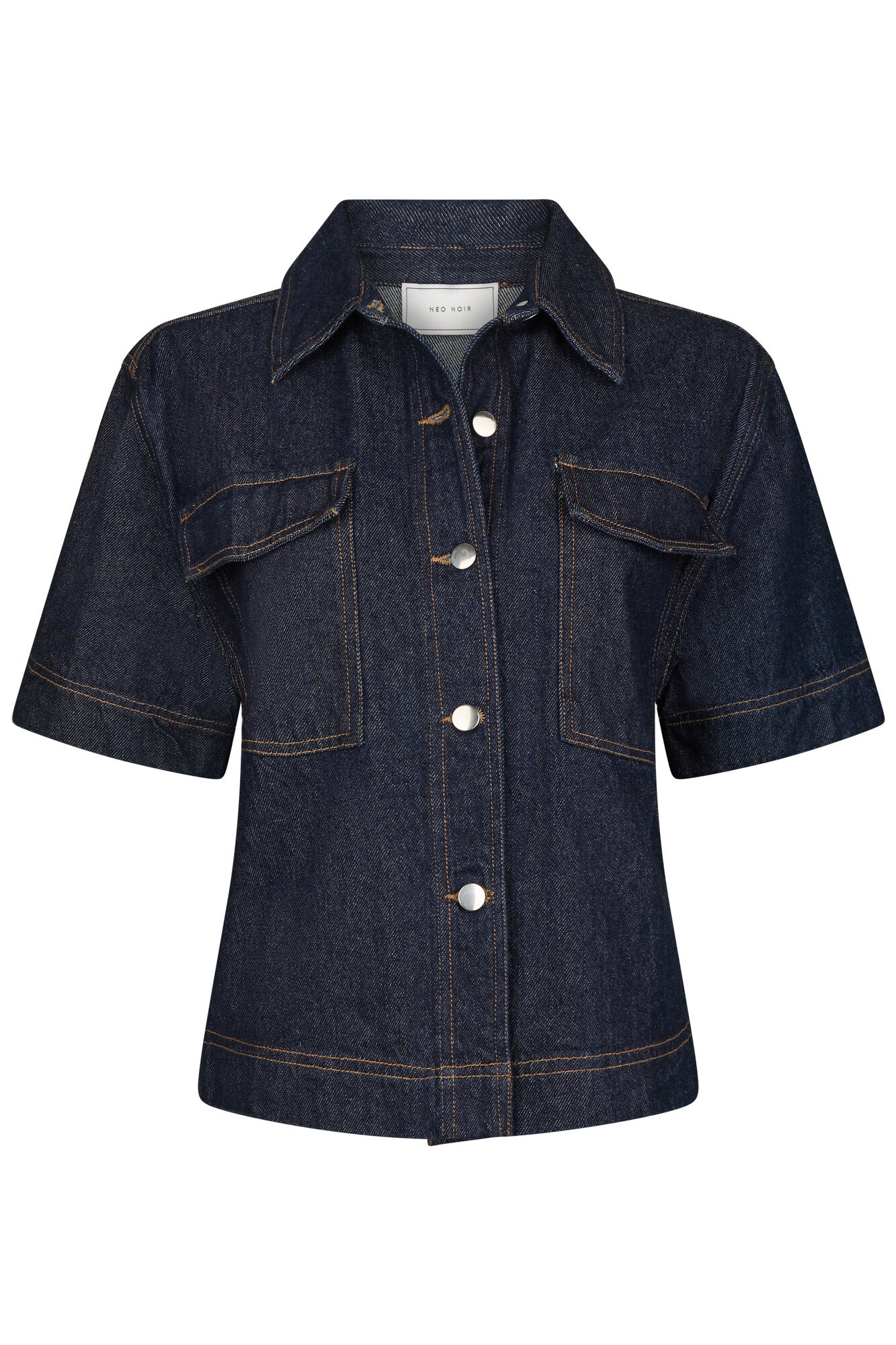 Tiki denimskjorte - mørkeblå - Image 2