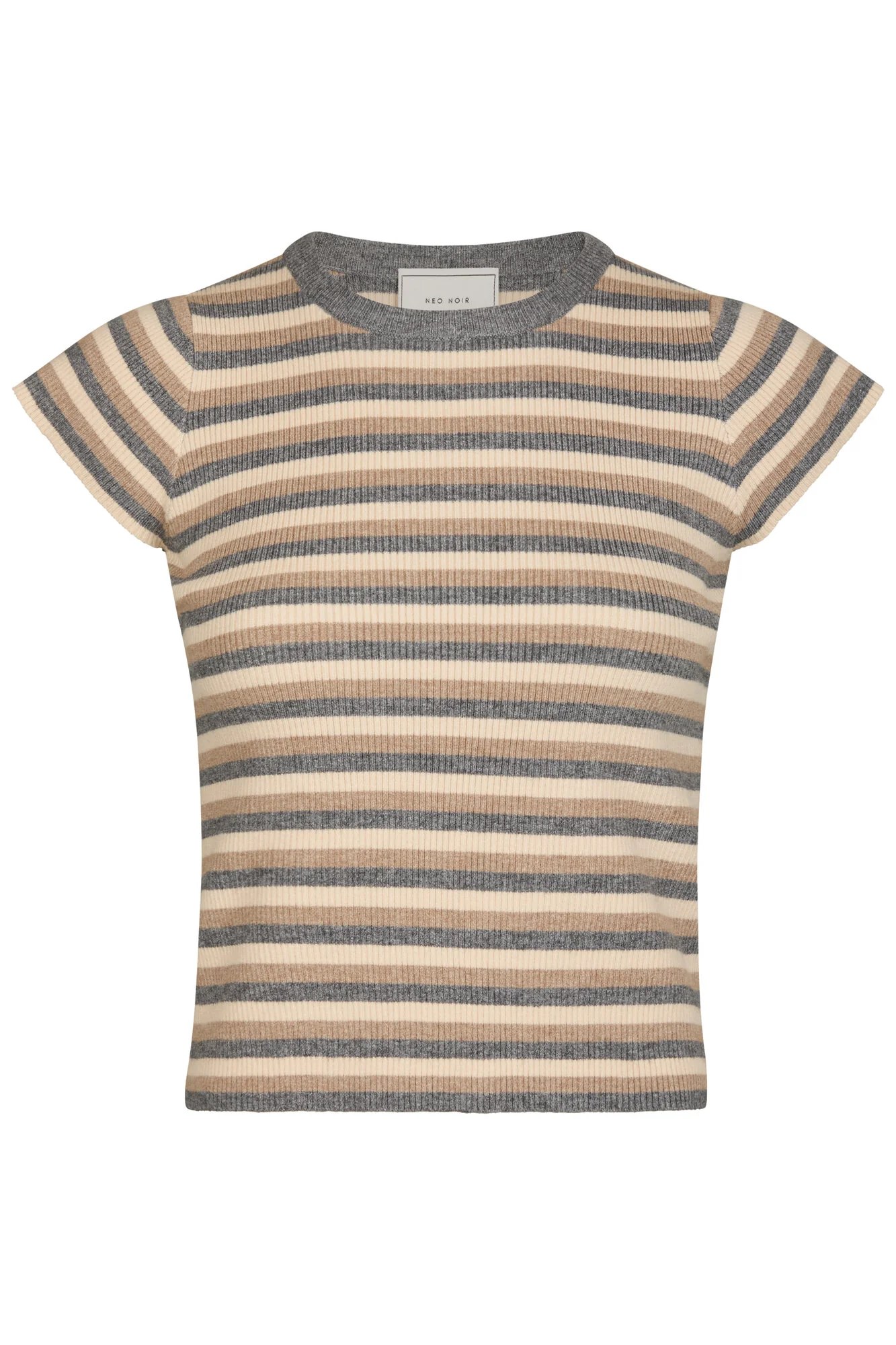 Tirra Simple Stripe Knit top - grå - Image 2