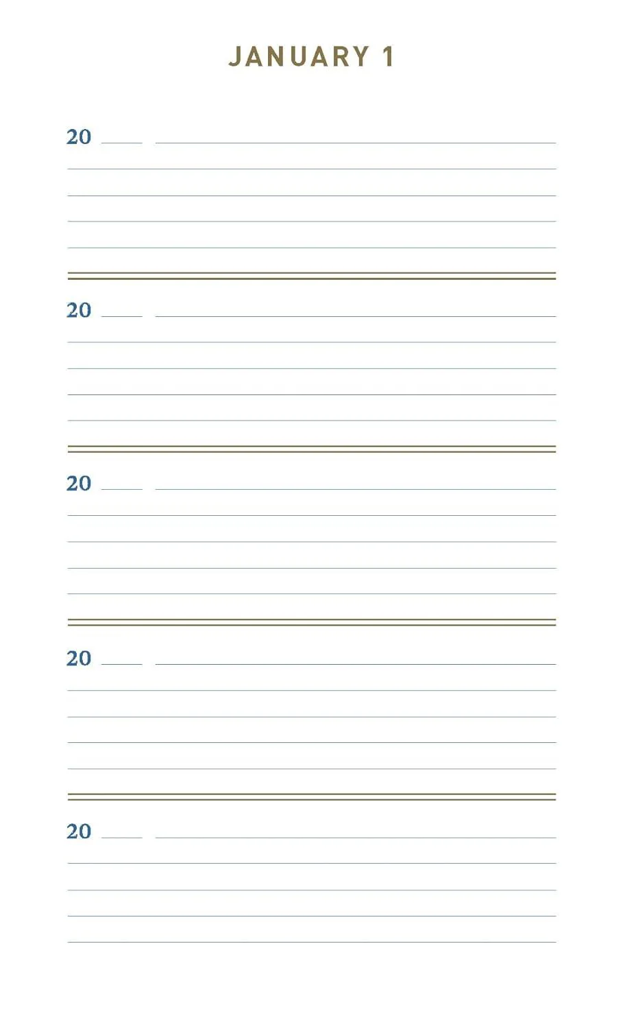 Denim One Line a Day bog - Image 2