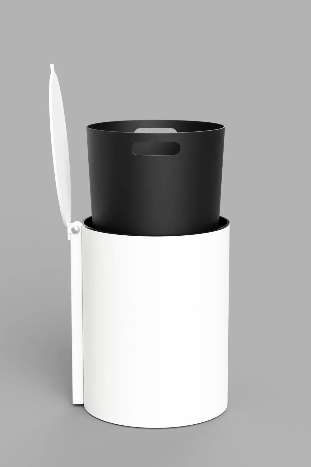 Toiletspand - hvid - Image 3