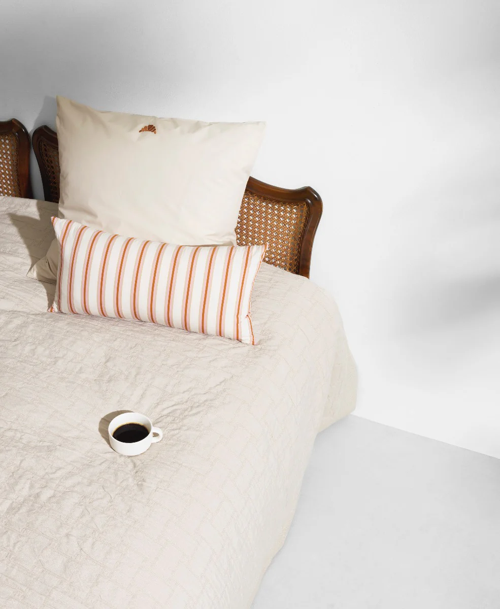 Slumber sengetæppe, Weave Warm Grey - 250x250 cm. - Image 2