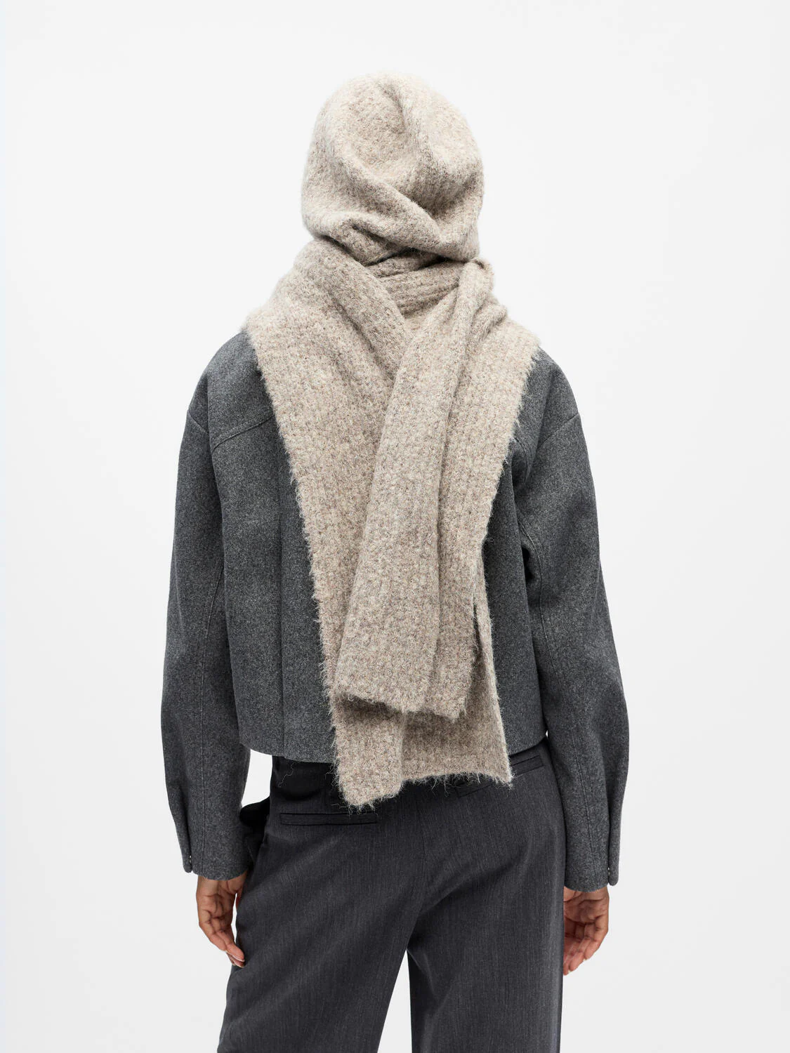 Milu Knit balaclava tørklæde - Humus - Image 4