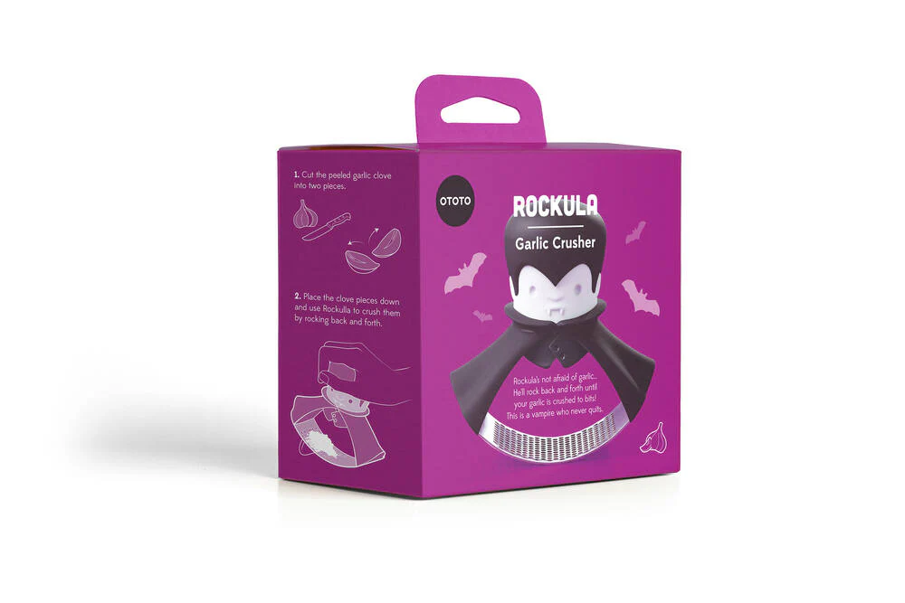Rockula hvidløgsskræller - Sort/Hvid - Image 2
