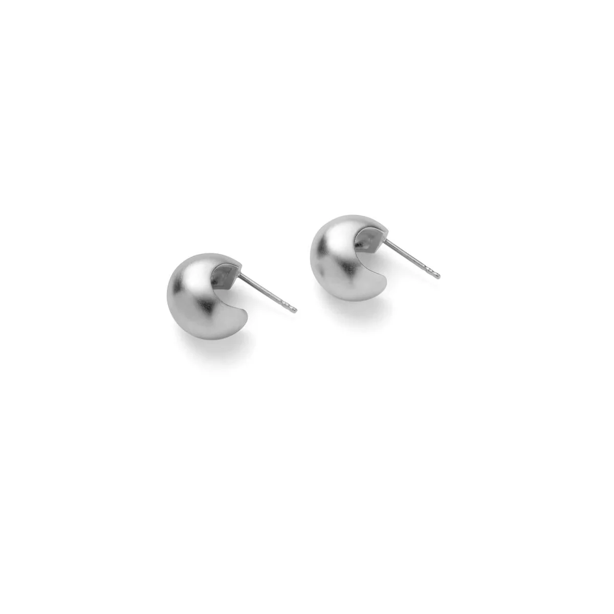 Echo Hoops, Small - sølvbelagt