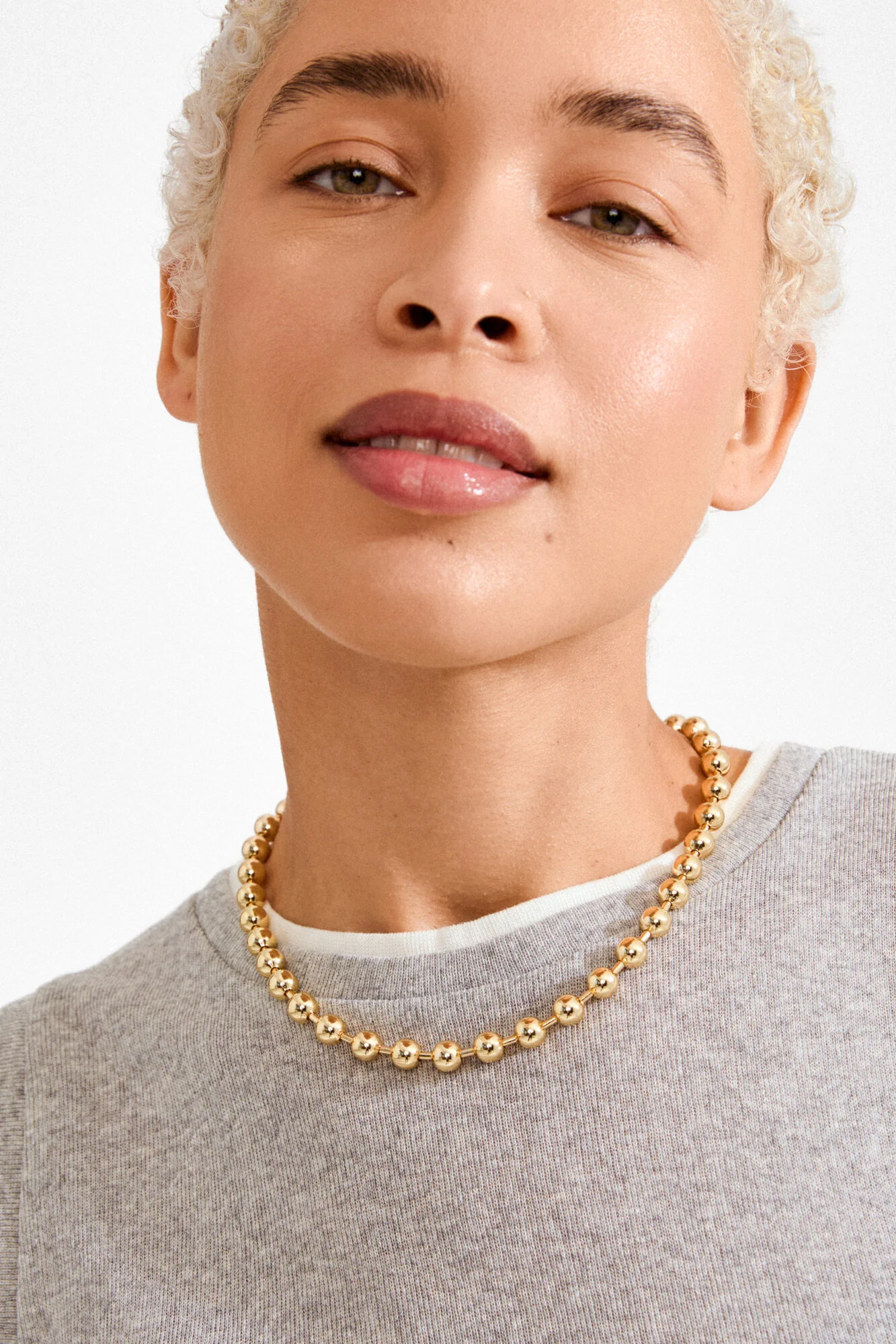 Air halskæde - forgyldt - Image 3