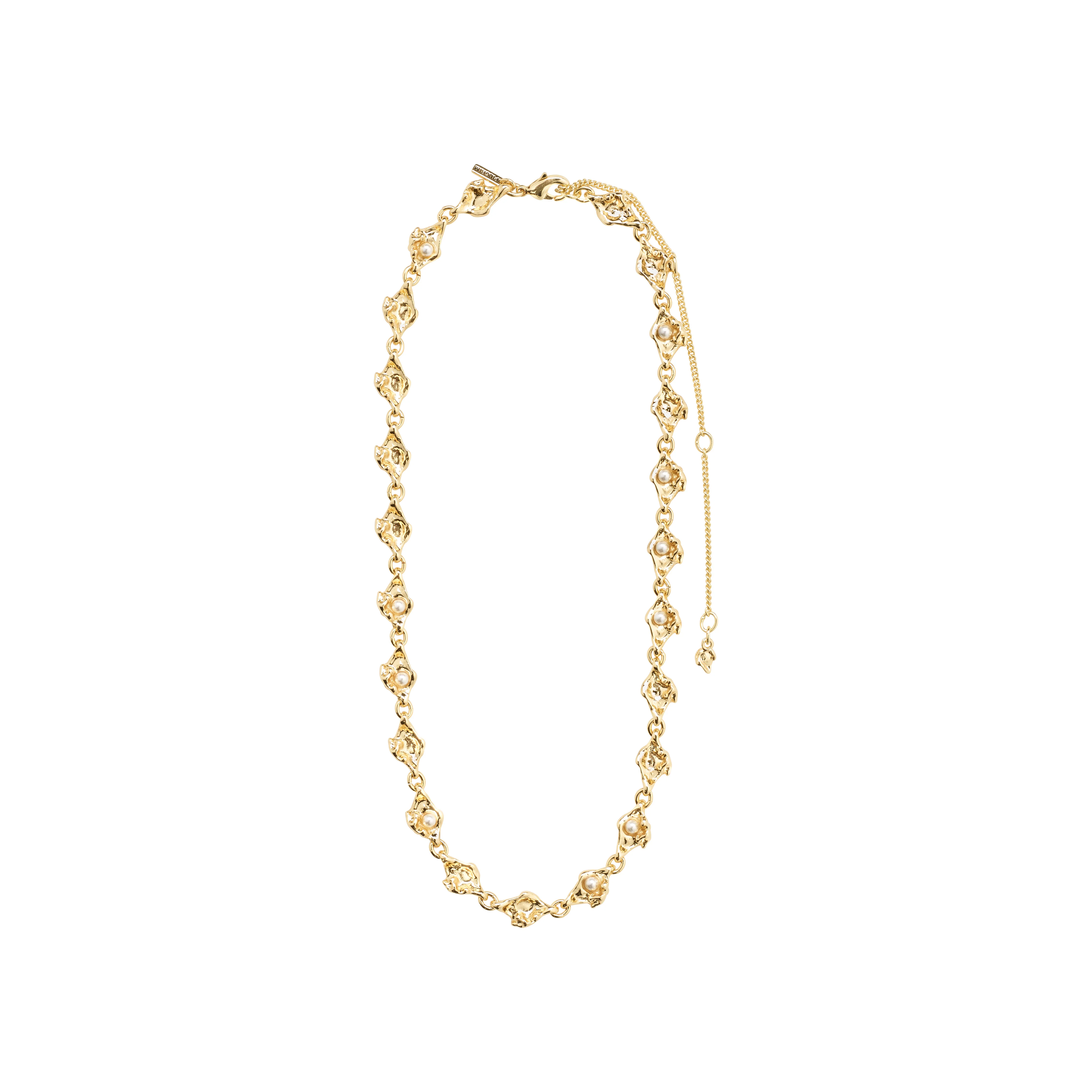 Inaya recycled necklace gold-plated - Image 4