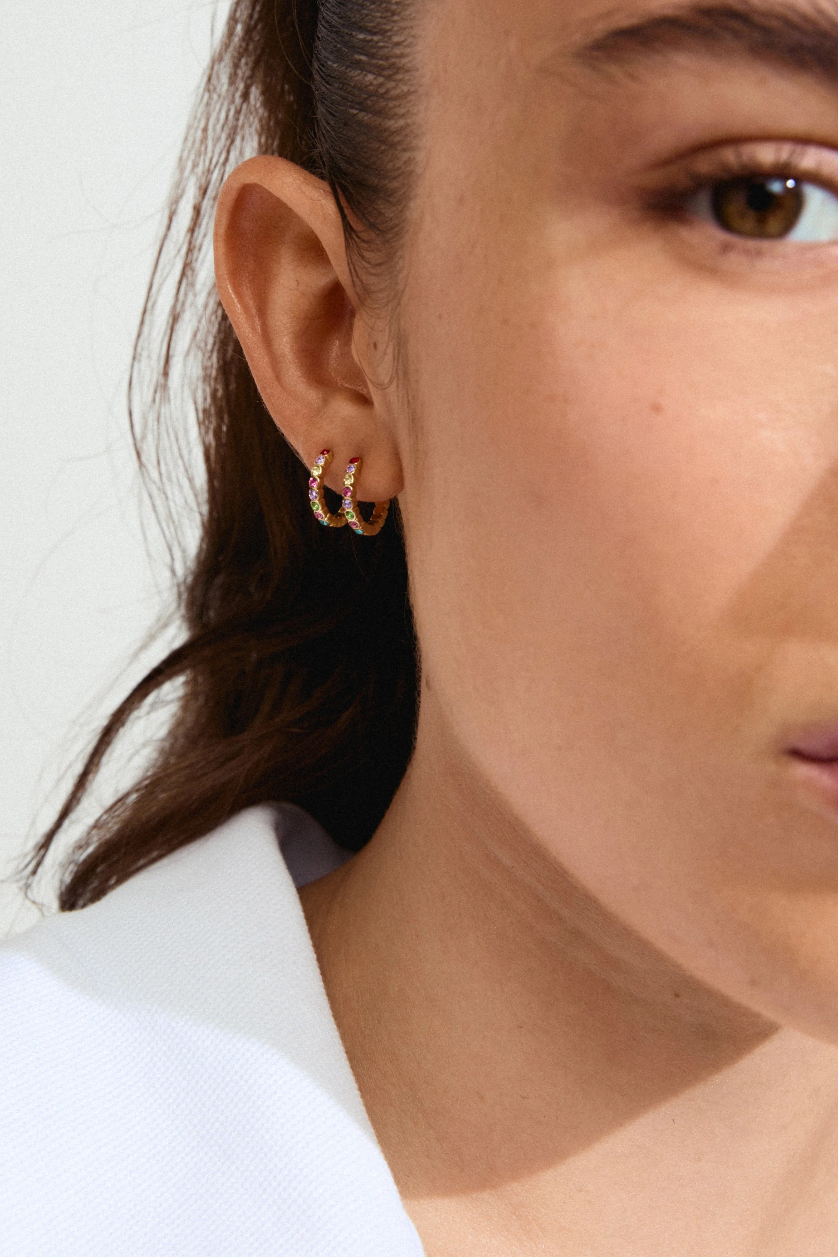 Kleopratra hoops, stor - forgyldt - Image 2