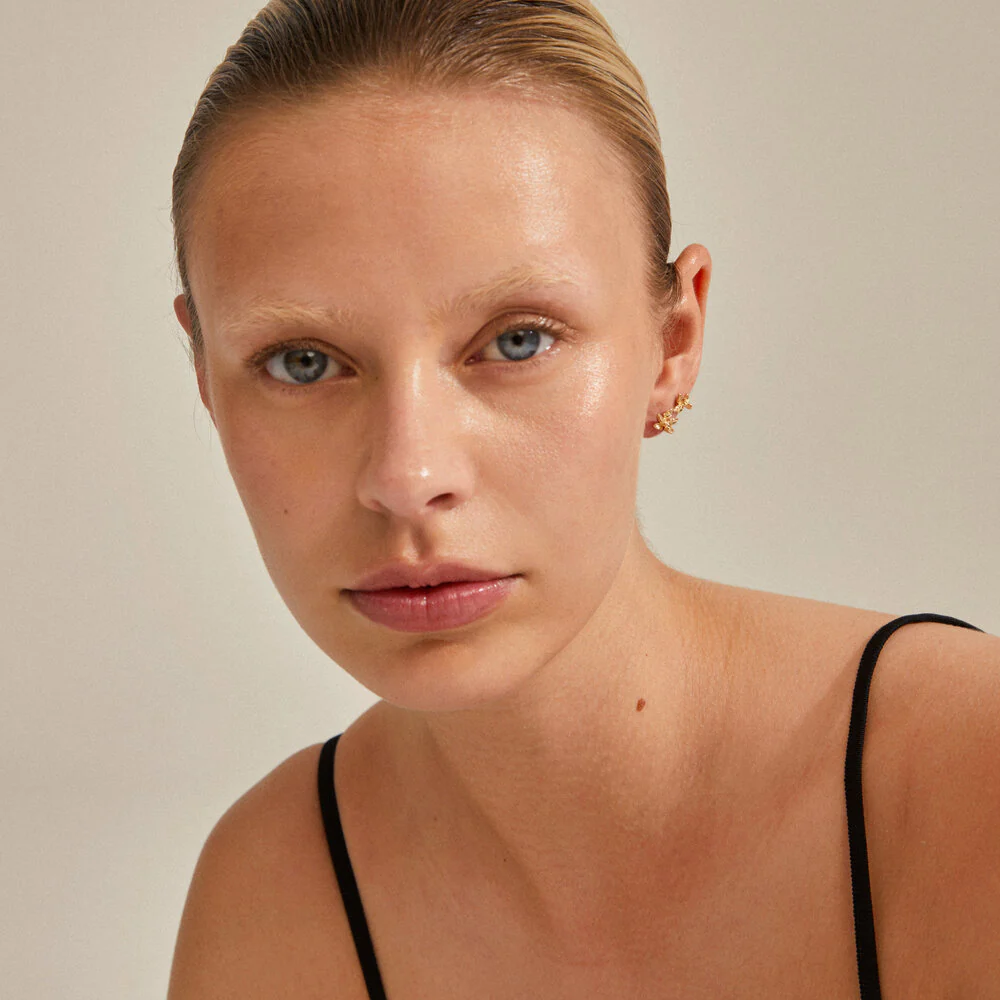 Riko øreringe - forgyldt - Image 3