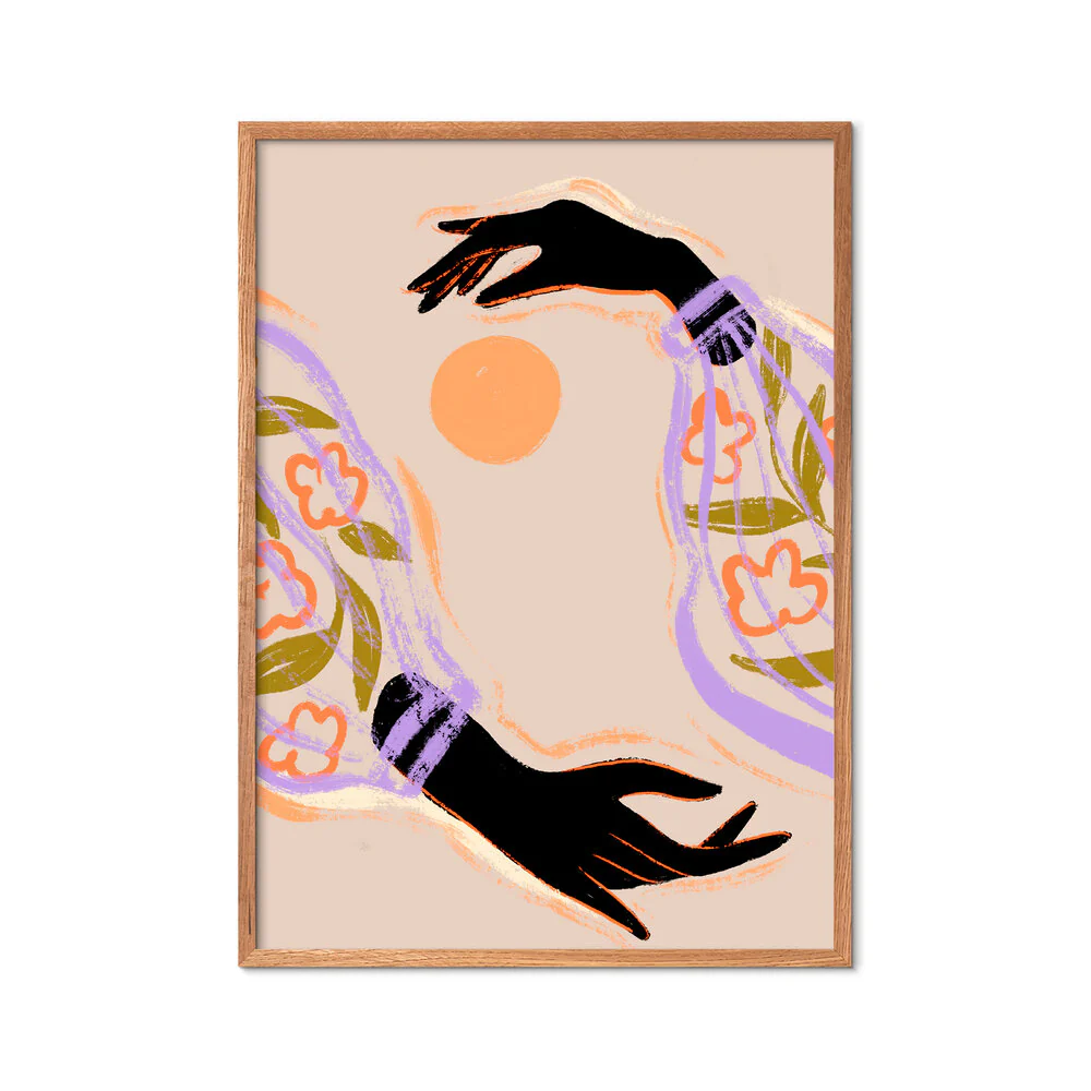 Embrace the Sun plakat, Multicolor - 30x40 cm. - Image 3