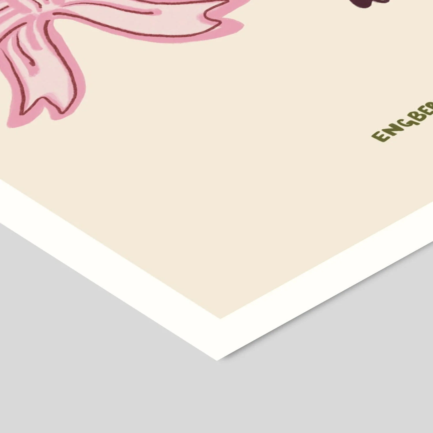 Engberg Studio Pastel Bows plakat - 30x40 cm. - Image 3
