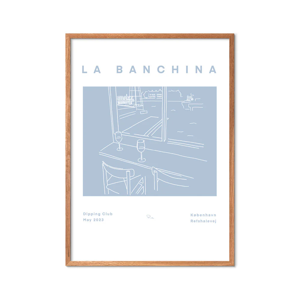 La Banchina No.1 plakat, blå - 30x40 cm - Image 3