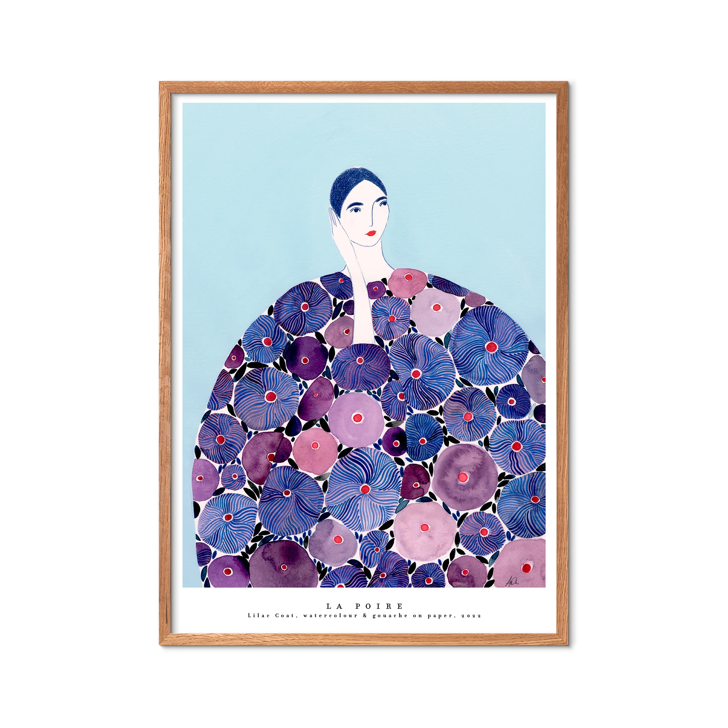 La Poire Lilac Coat plakat - A3 - Image 3