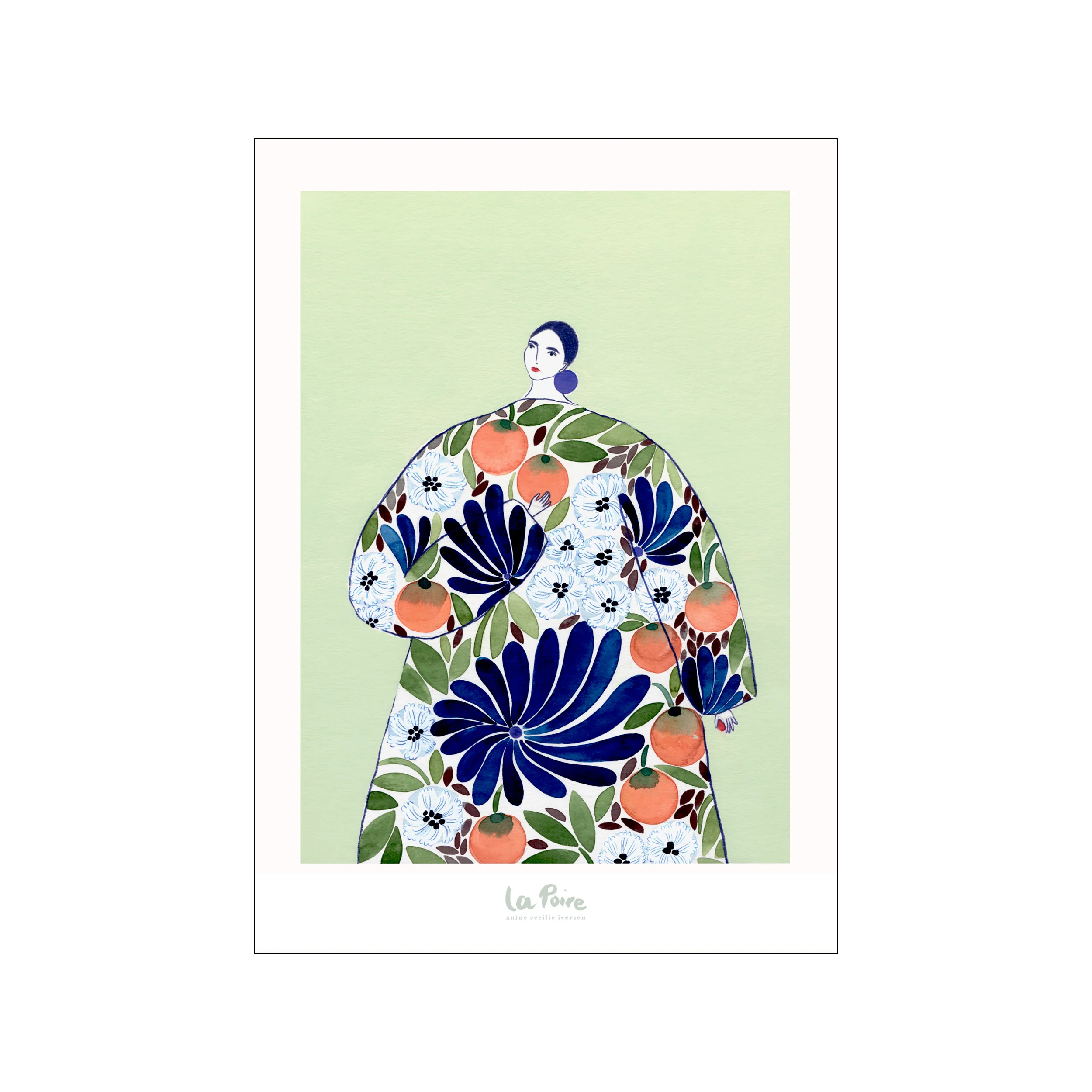 La Poire Orange Coat plakat - A3