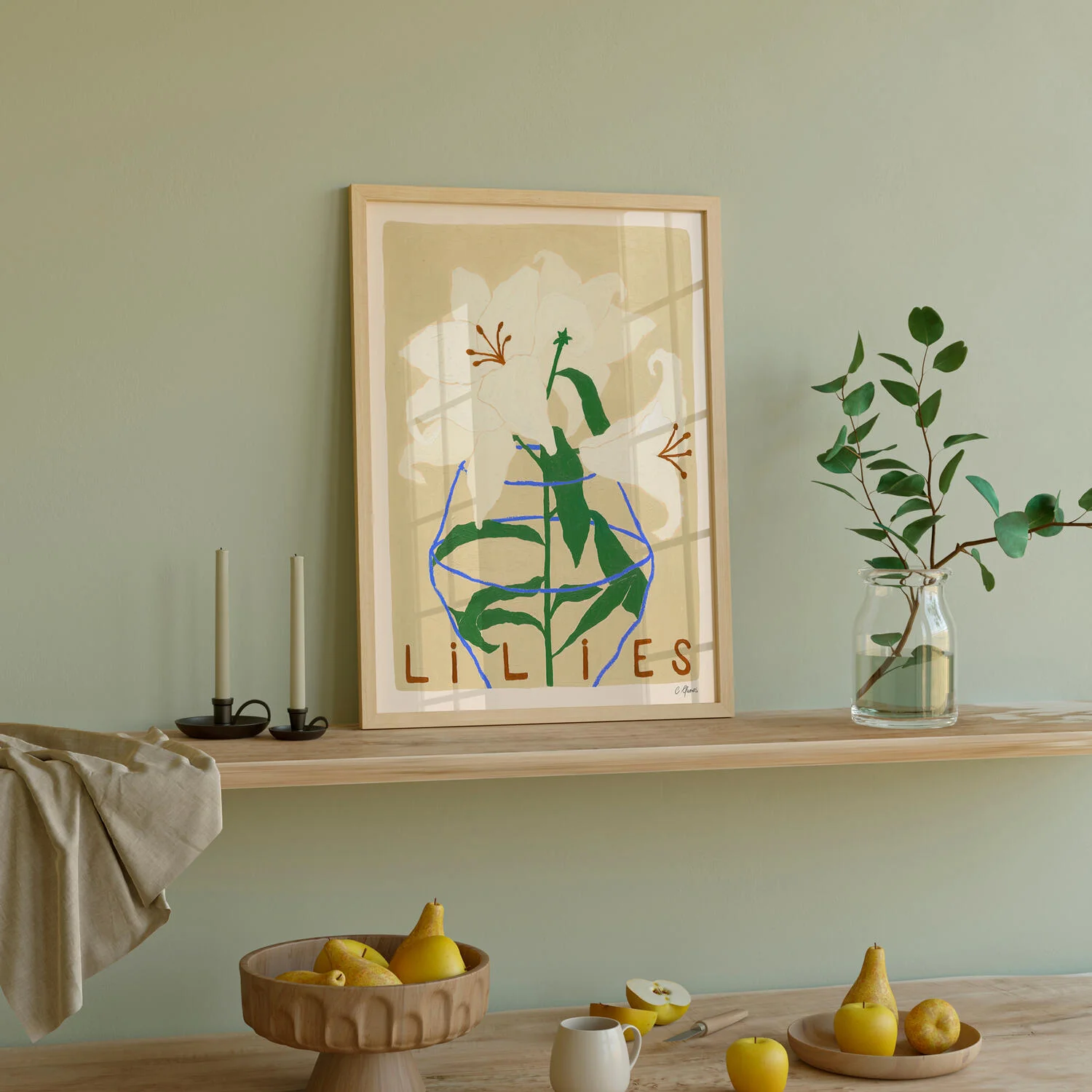 Lilies - 30 x 40 cm - Image 2
