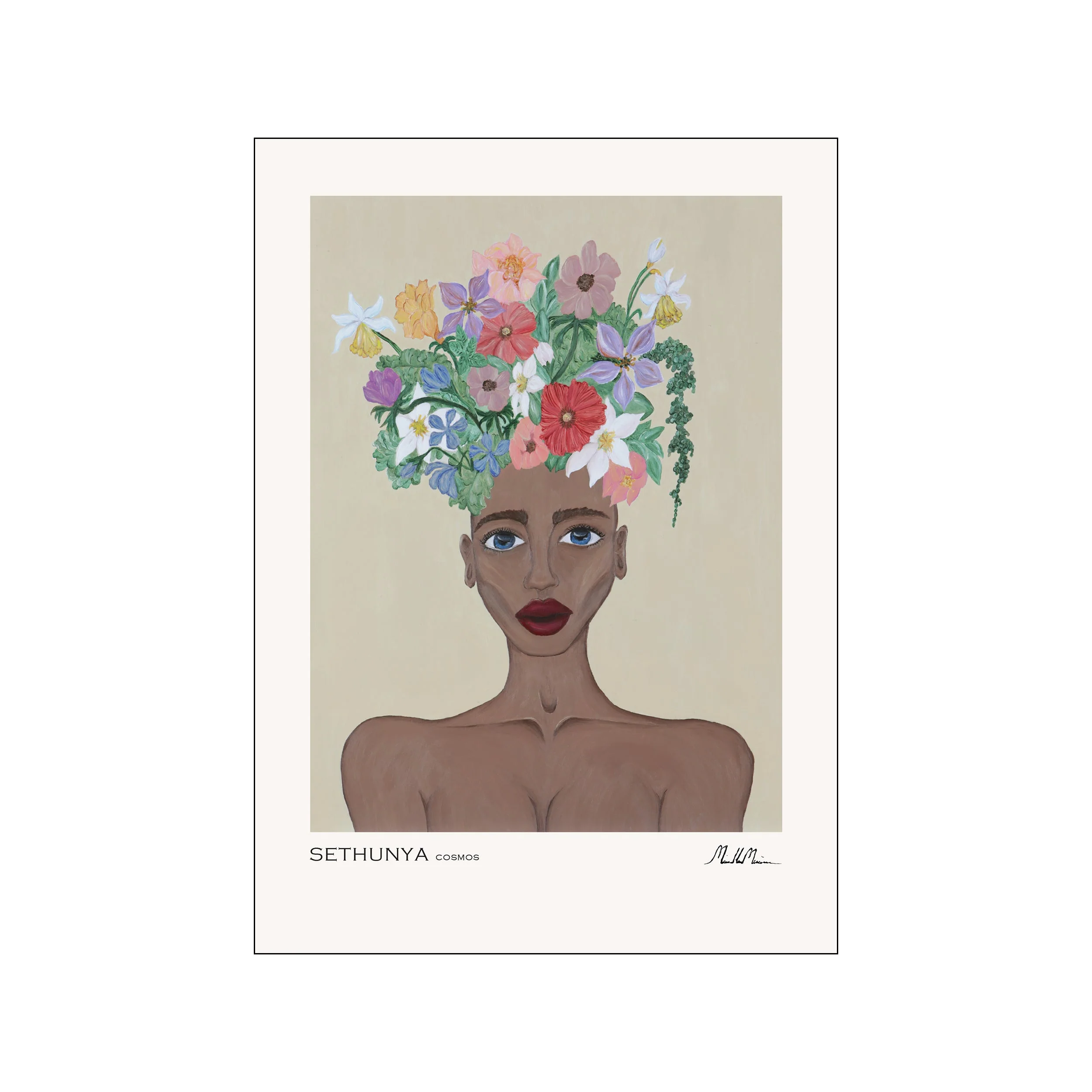 Morais Artworks Sethunya Cosmos plakat - mix