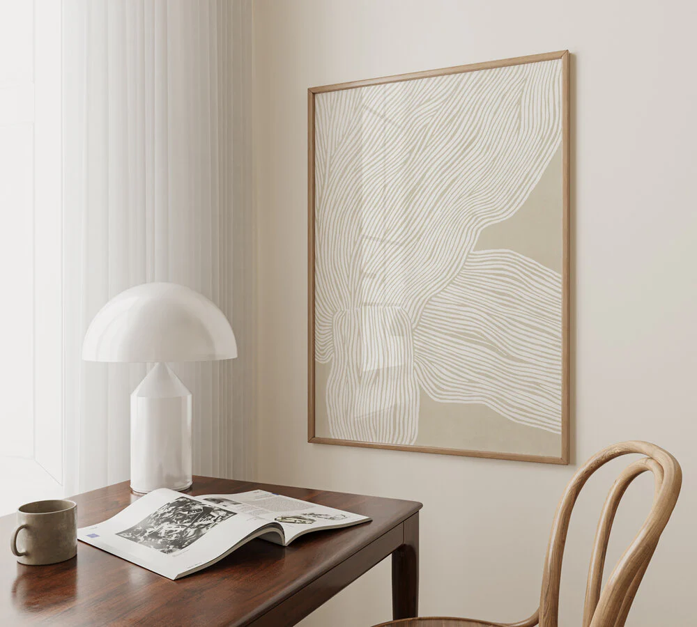 The Line no. 09 plakat, creme - 50x70 cm - Image 2