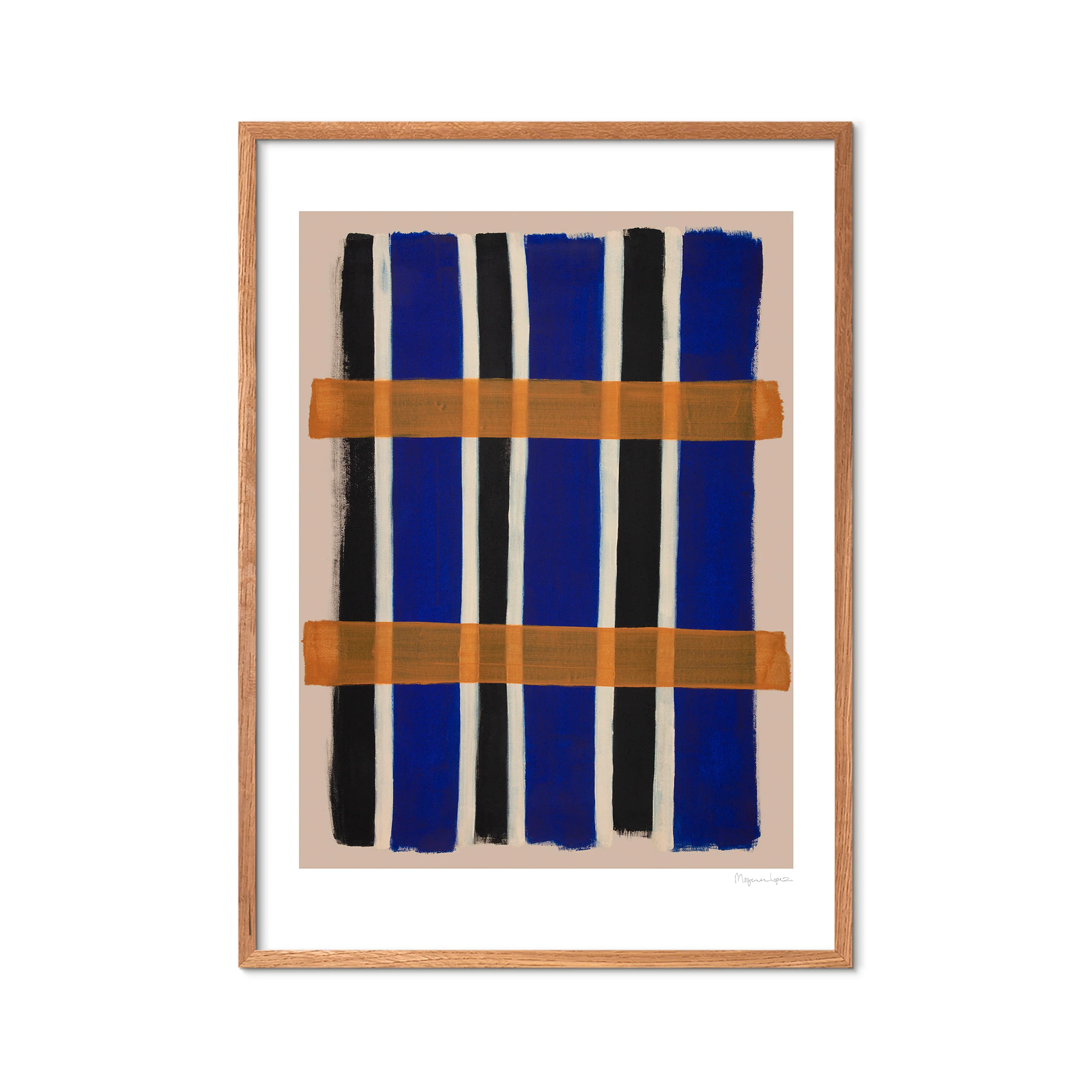 The Poster Club x Berit Mogensen Lopez Checkered plakat - 30x40 cm. - Image 2