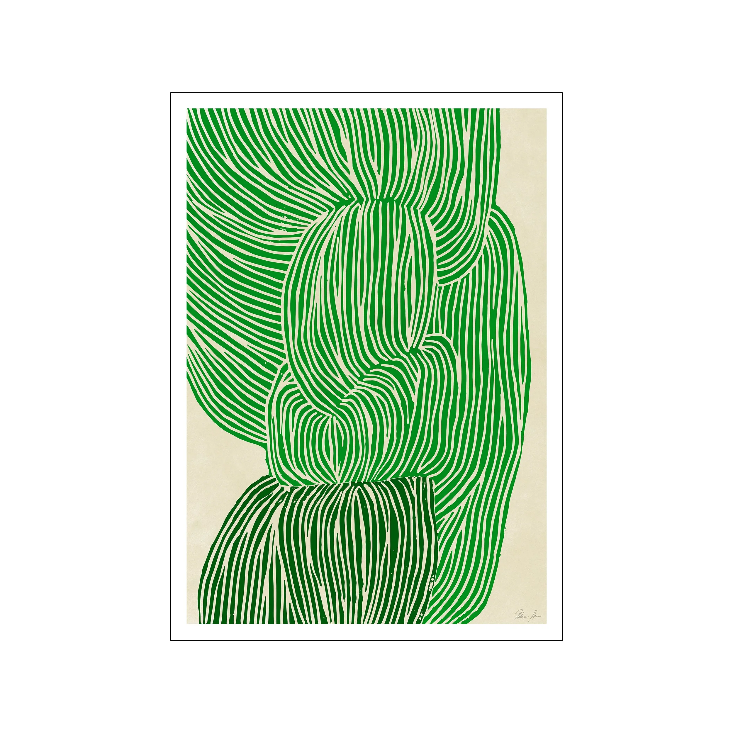 The Poster Club x Rebecca Hein Green Ocean plakat