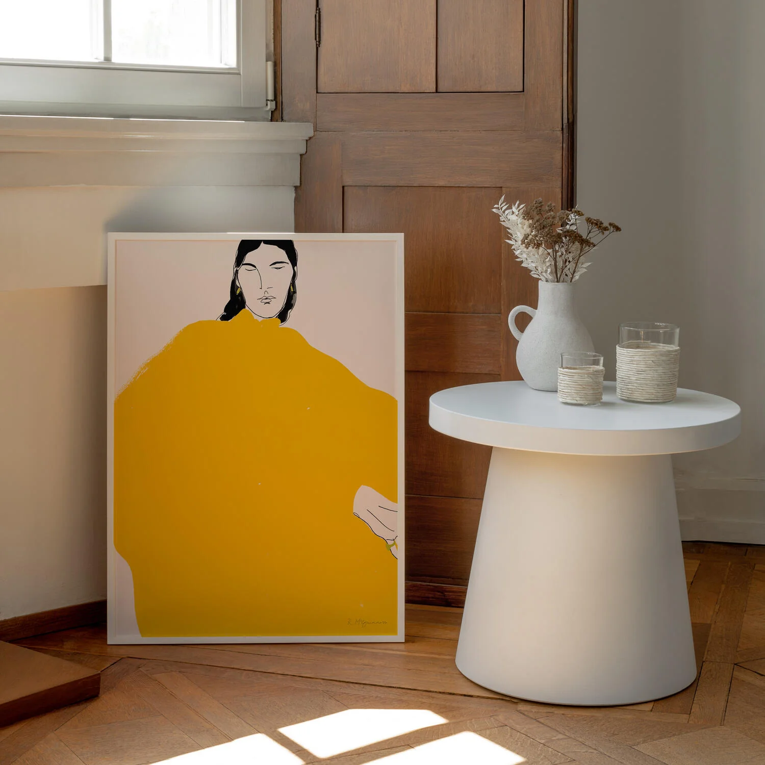 The Poster Club x Rosie McGuinness Yellow Dress plakat - Image 2