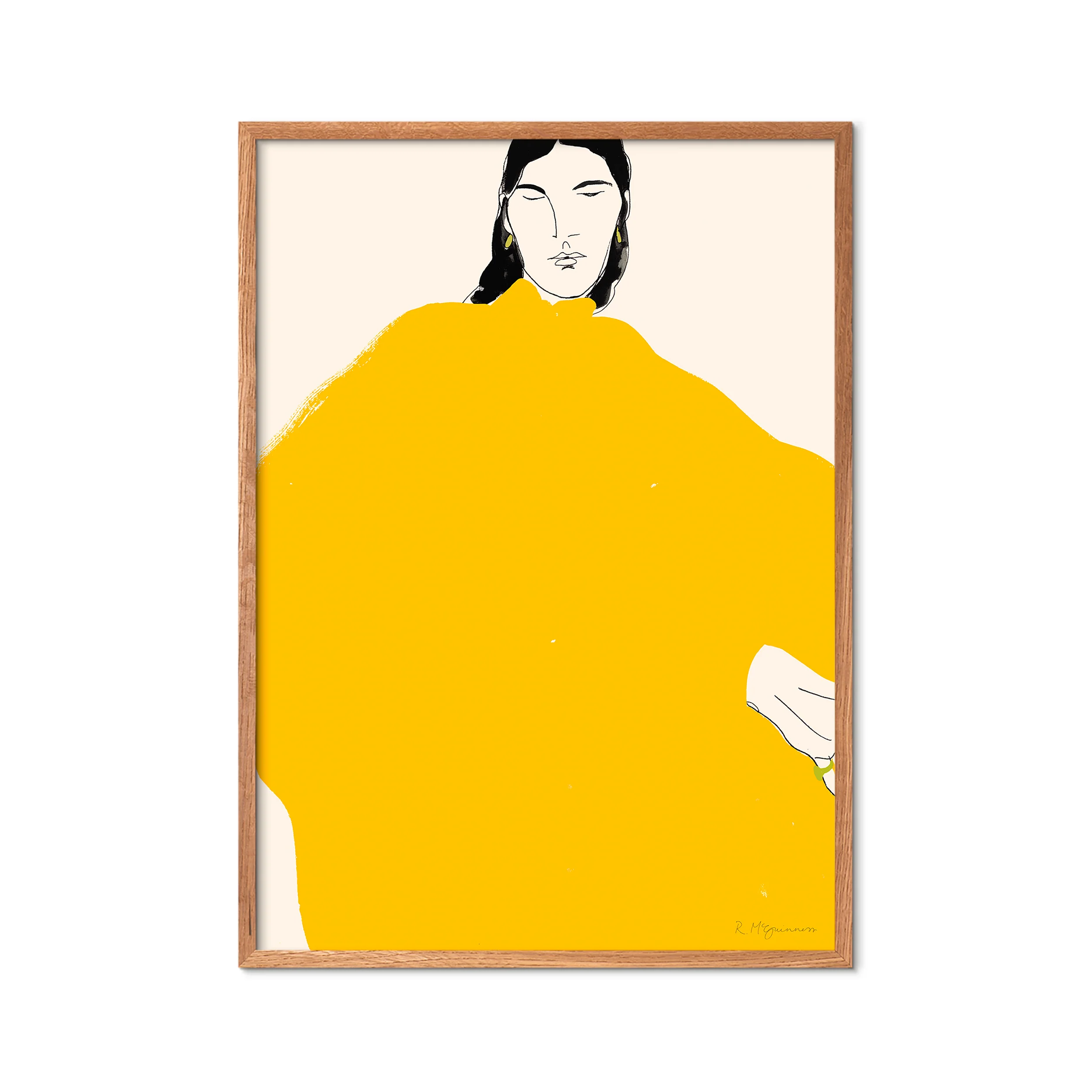 The Poster Club x Rosie McGuinness Yellow Dress plakat - Image 3