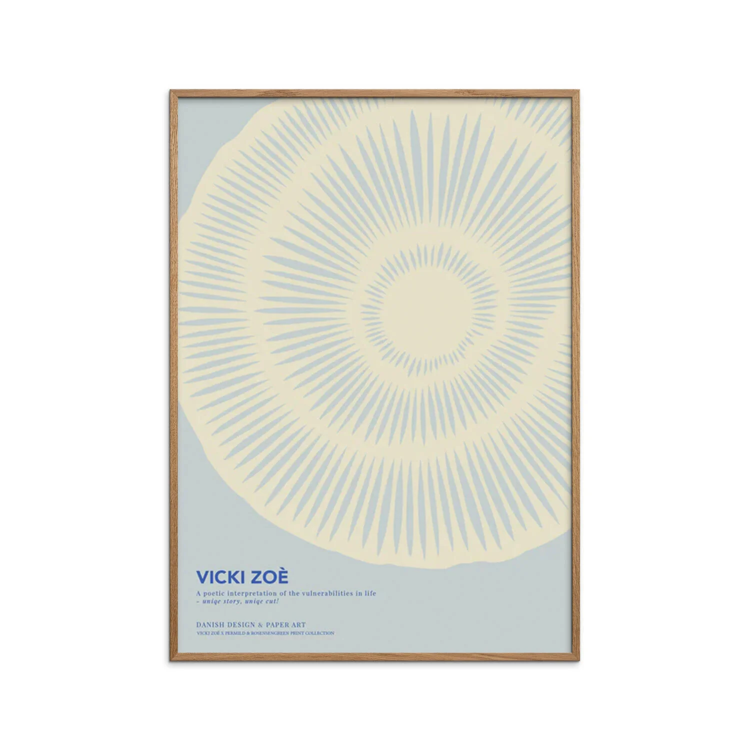 The Uniqueness of you, Light Blue Cream - 50 x 70 cm - Image 2