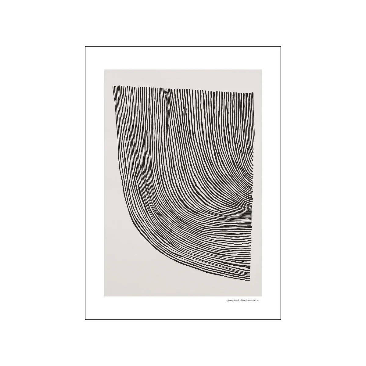 TPC x Leise Dich Abrahamsen plakat, Curves black - 30x40 cm.