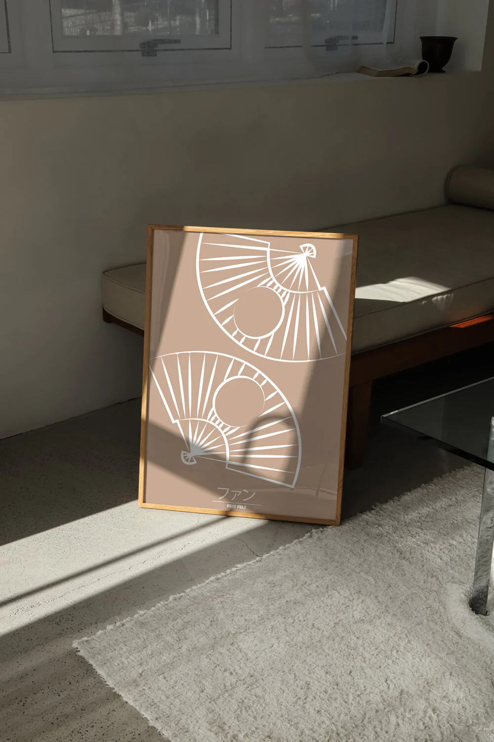 Vifter plakat, Beige - 50x70 cm - Image 2