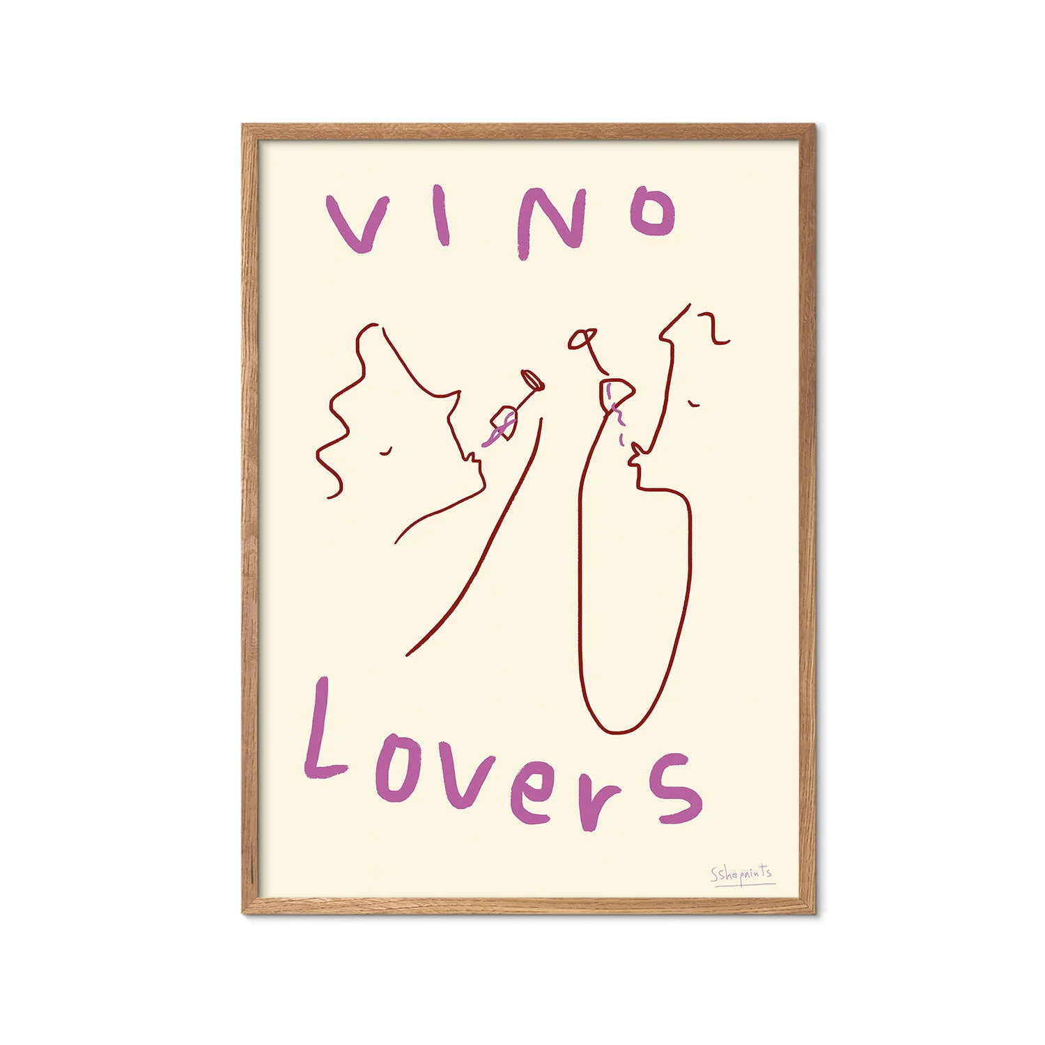 Vino Lovers plakat - 50 x 70 cm - Image 3