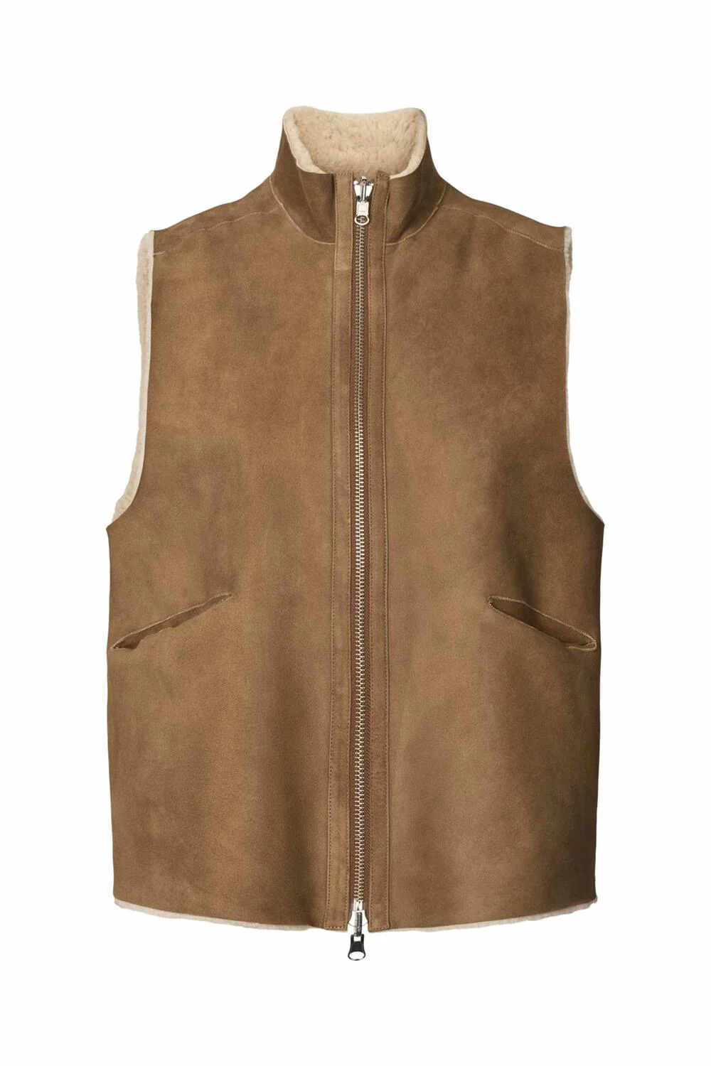 Channe Shearling vest - mørkebrun - Image 2