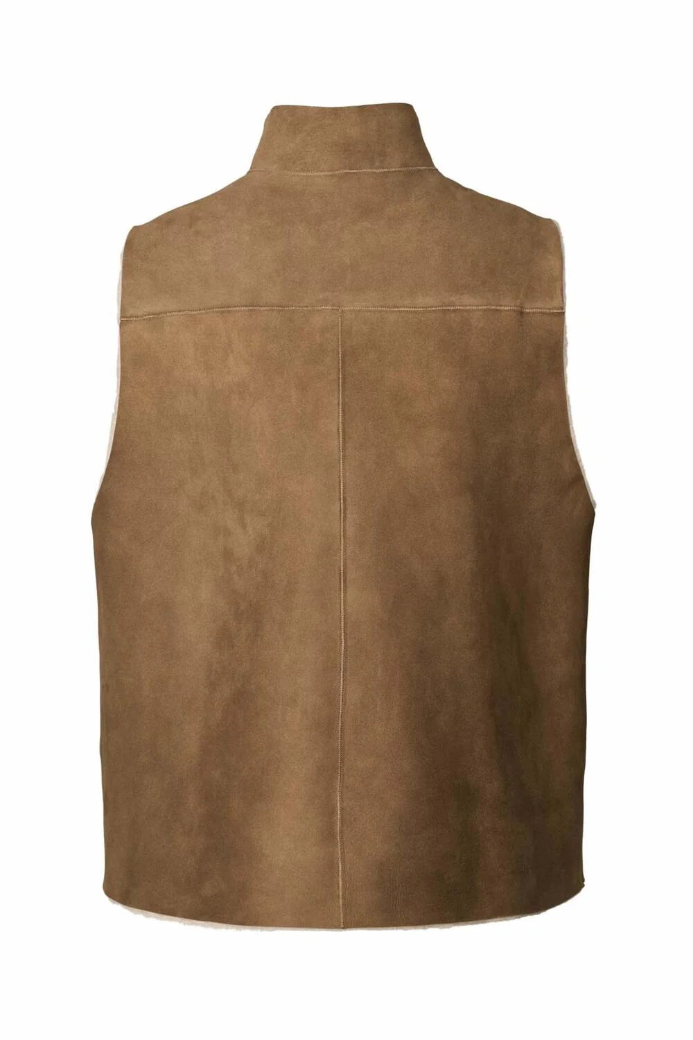 Channe Shearling vest - mørkebrun - Image 9